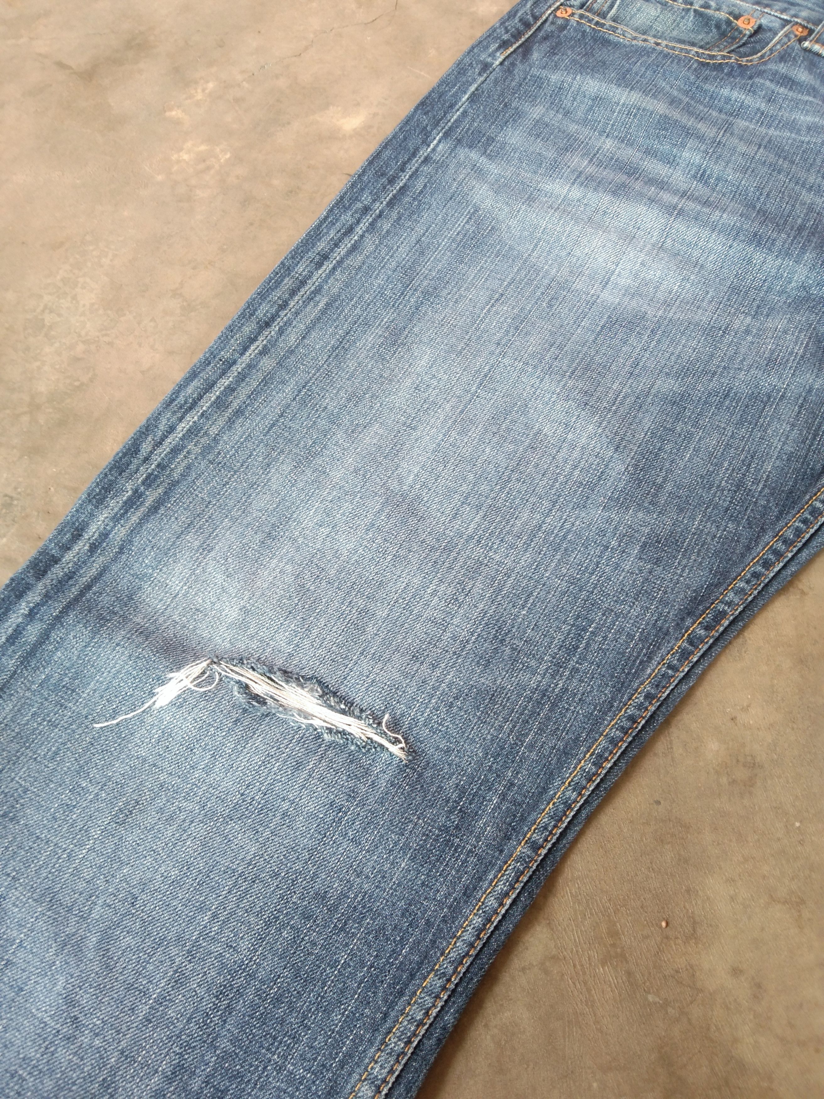 Levi's Vintage Levi's 501 Straight Leg Distressed Jeans 32x32 Size US 32 / EU 48 - 6 Thumbnail