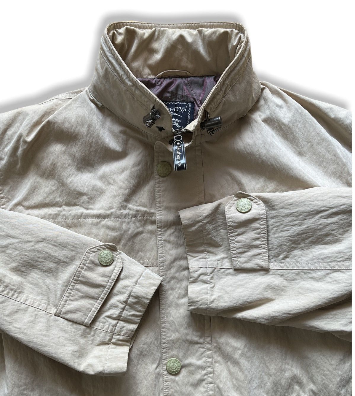 Burberry × Vintage VINTAGE 1990s BURBERRYS LIGHT JACKET BIG SPELL-OUT Size US L / EU 52-54 / 3 - 9 Thumbnail