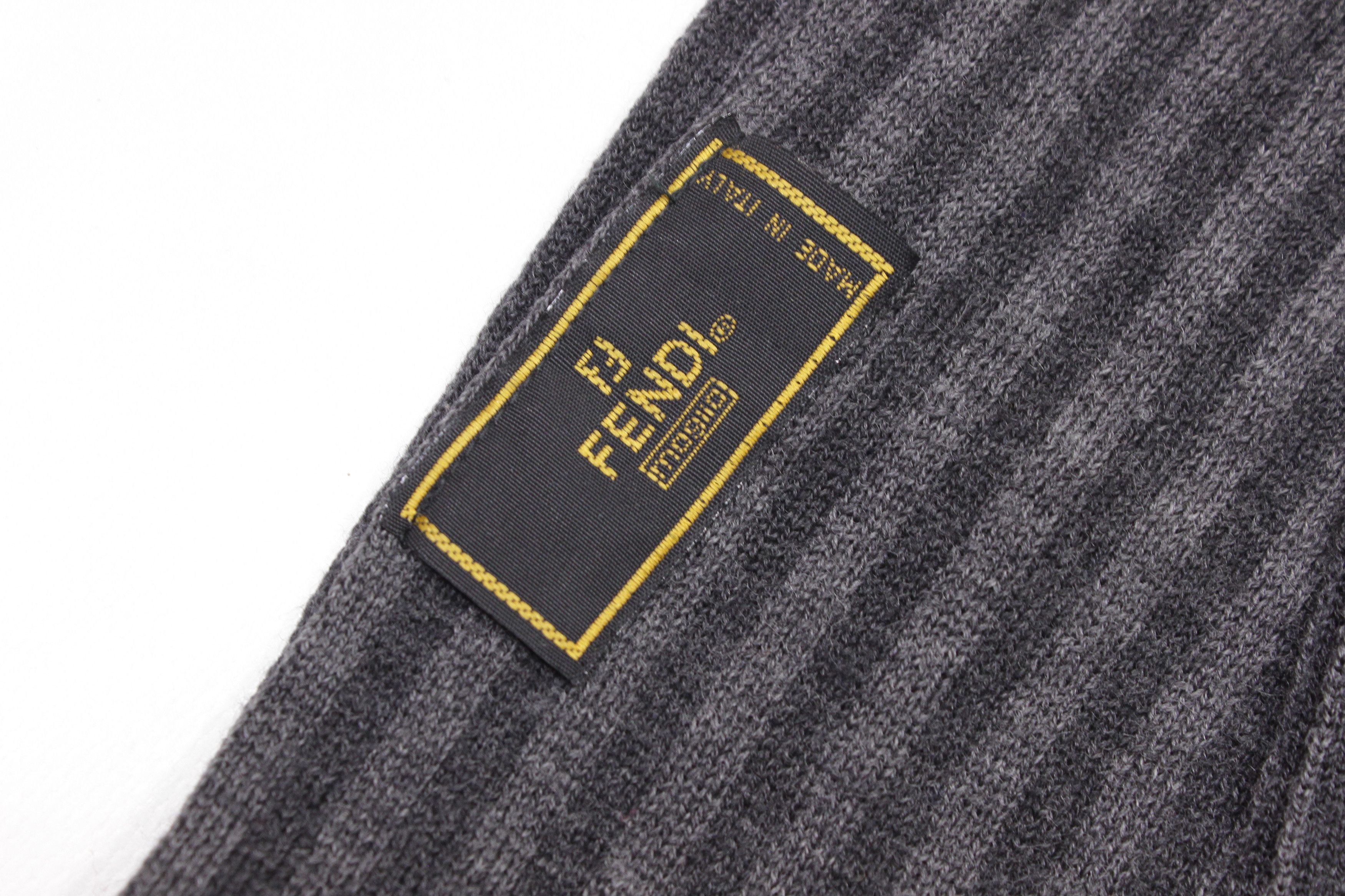 Fendi 90S Monogram Wool Scarf Vintage Size ONE SIZE - 2 Thumbnail