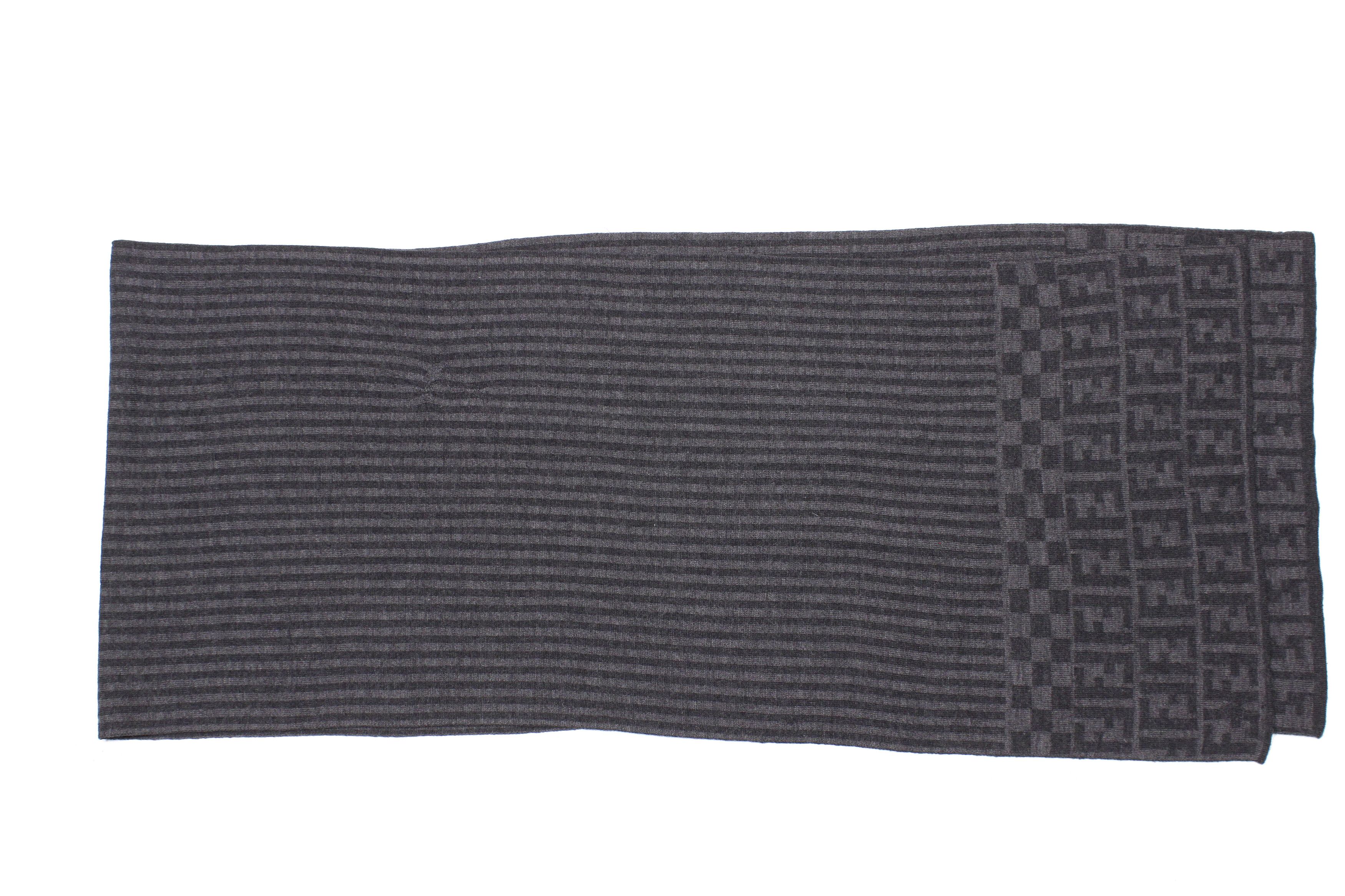 Fendi 90S Monogram Wool Scarf Vintage Size ONE SIZE - 5 Thumbnail