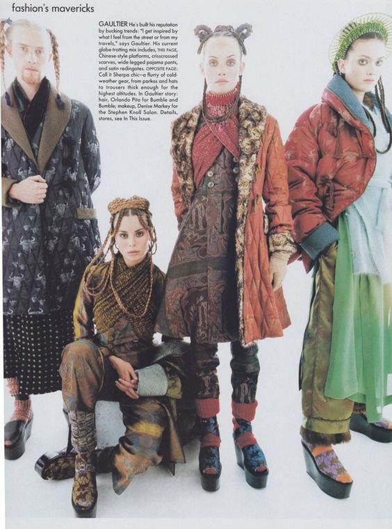 Jean Paul Gaultier Jean Paul Gaultier Le Grande Voyage Mongolian 1994 Top Suit Size 46R - 9 Thumbnail