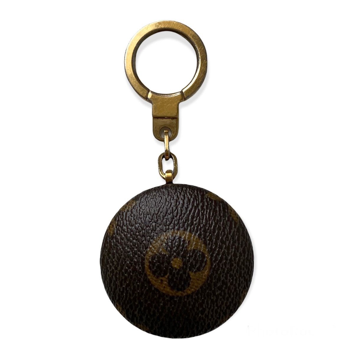 Louis Vuitton Louis Vuitton Monogram Keyring Chain Light Gold Canvas Brow Size ONE SIZE - 2 Thumbnail