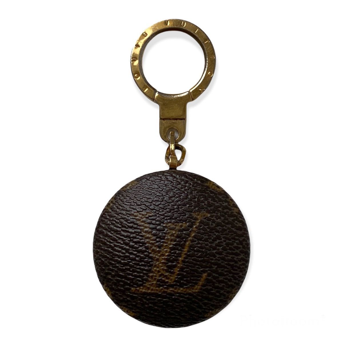 Louis Vuitton Louis Vuitton Monogram Keyring Chain Light Gold Canvas Brow Size ONE SIZE - 1 Thumbnail
