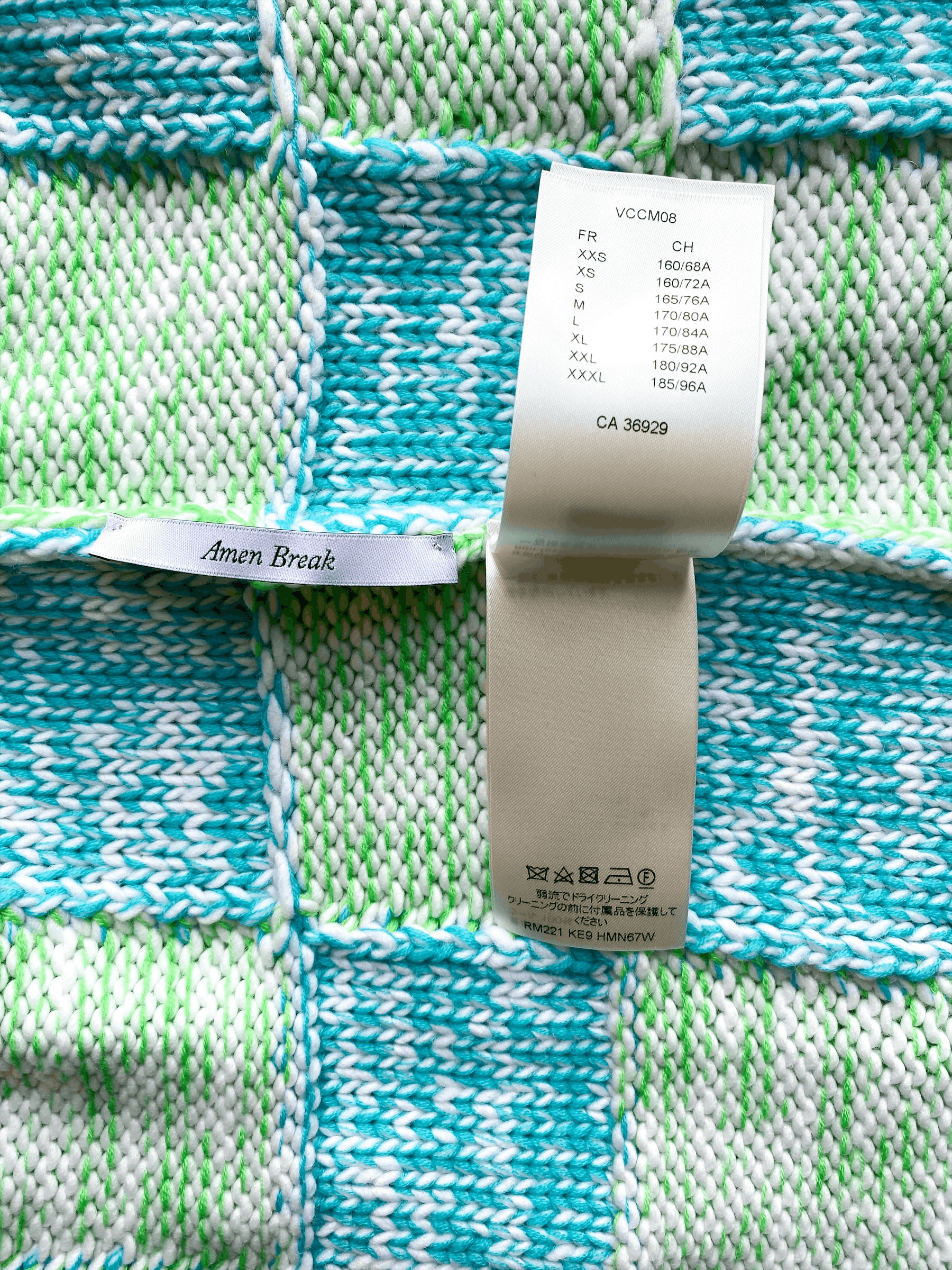 Louis Vuitton Louis Vuitton Green & Blue Damier Cardigan Size US M / EU 48-50 / 2 - 7 Thumbnail