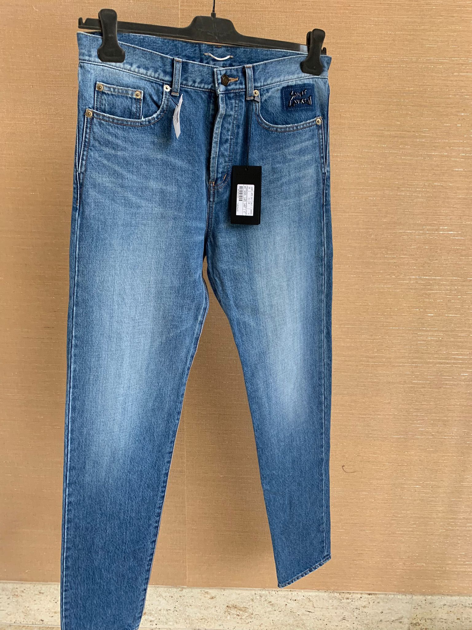 image of Saint Laurent Paris D14 Denim in Blue, Men's (Size 31)