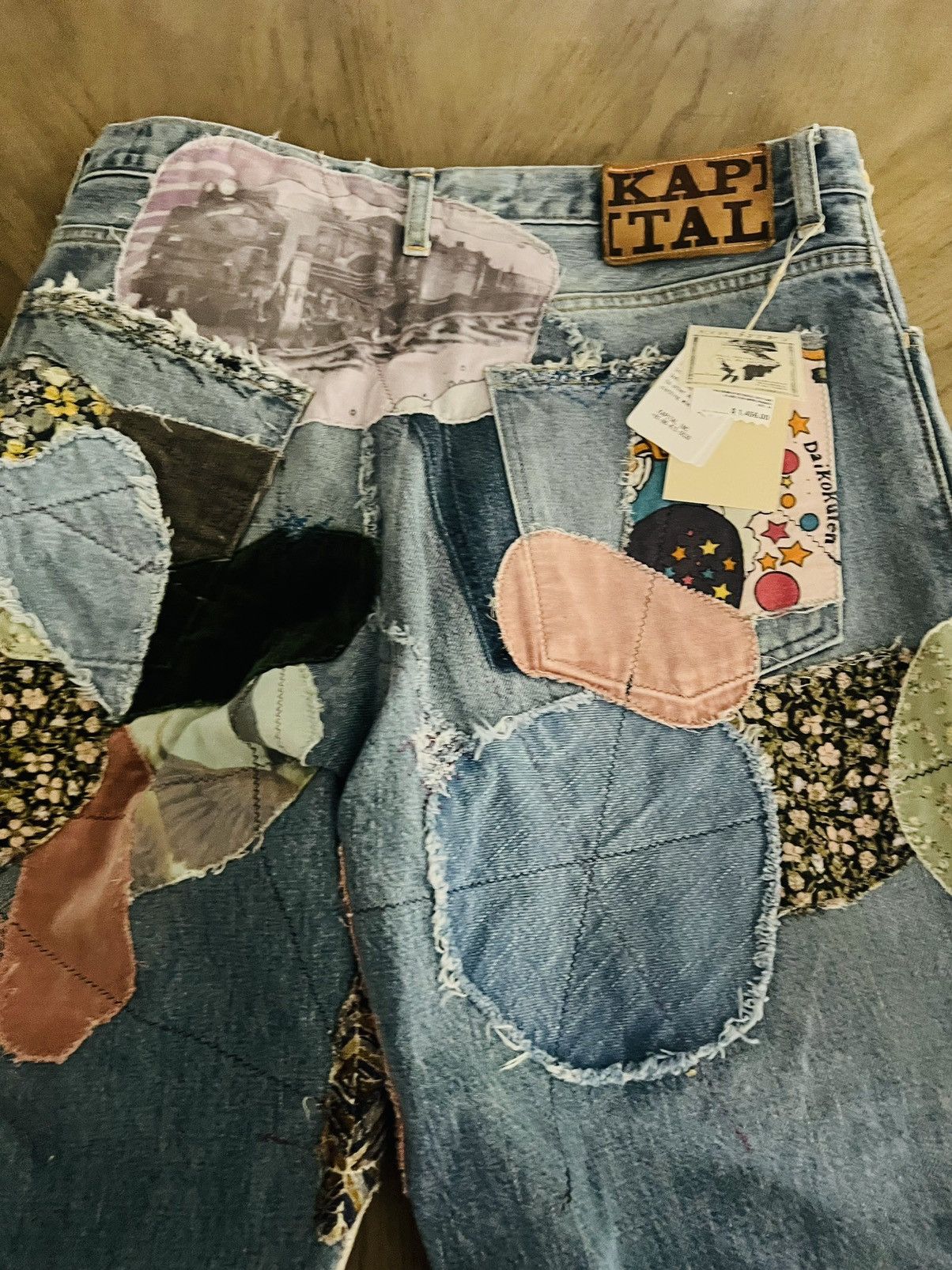 Kapital Kapital DENIM 5P BOTANICAL FLARE STAR HIPPIE REMAKE) - PRO Size US 34 / EU 50 - 5 Thumbnail
