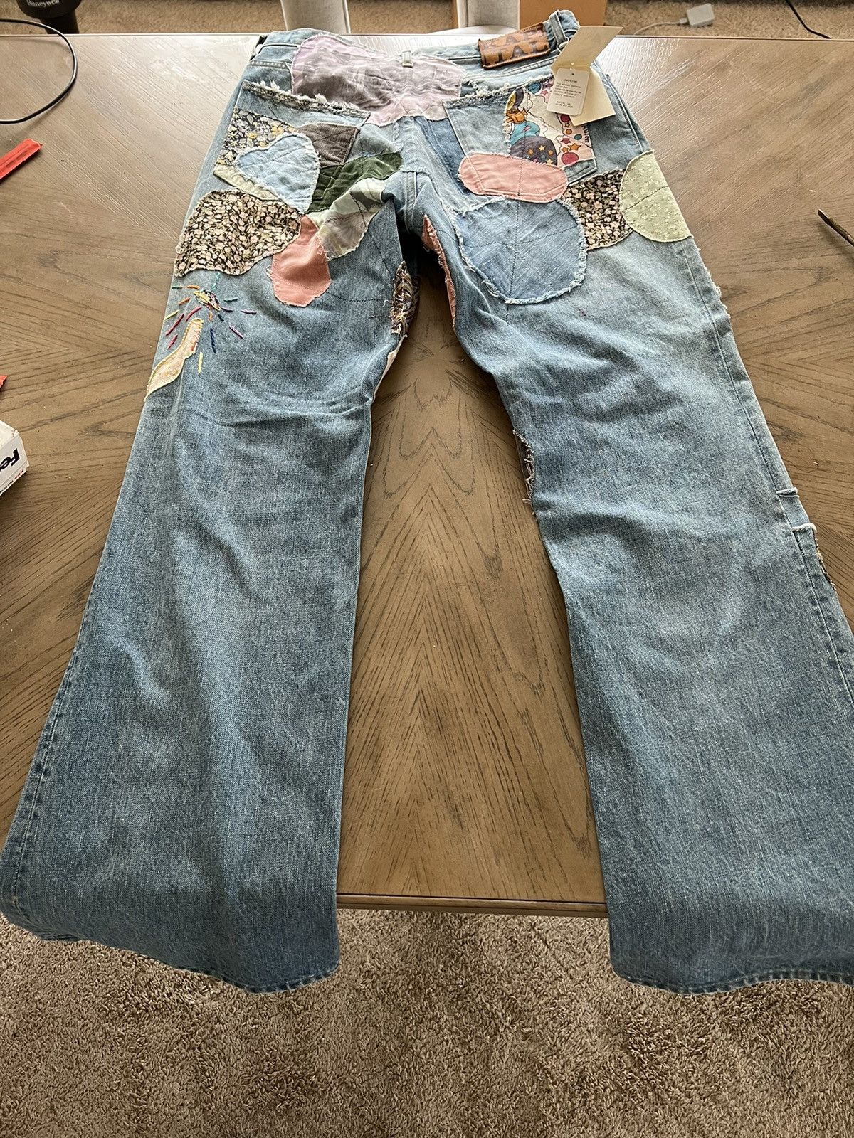 Kapital Kapital DENIM 5P BOTANICAL FLARE STAR HIPPIE REMAKE) - PRO Size US 34 / EU 50 - 9 Thumbnail