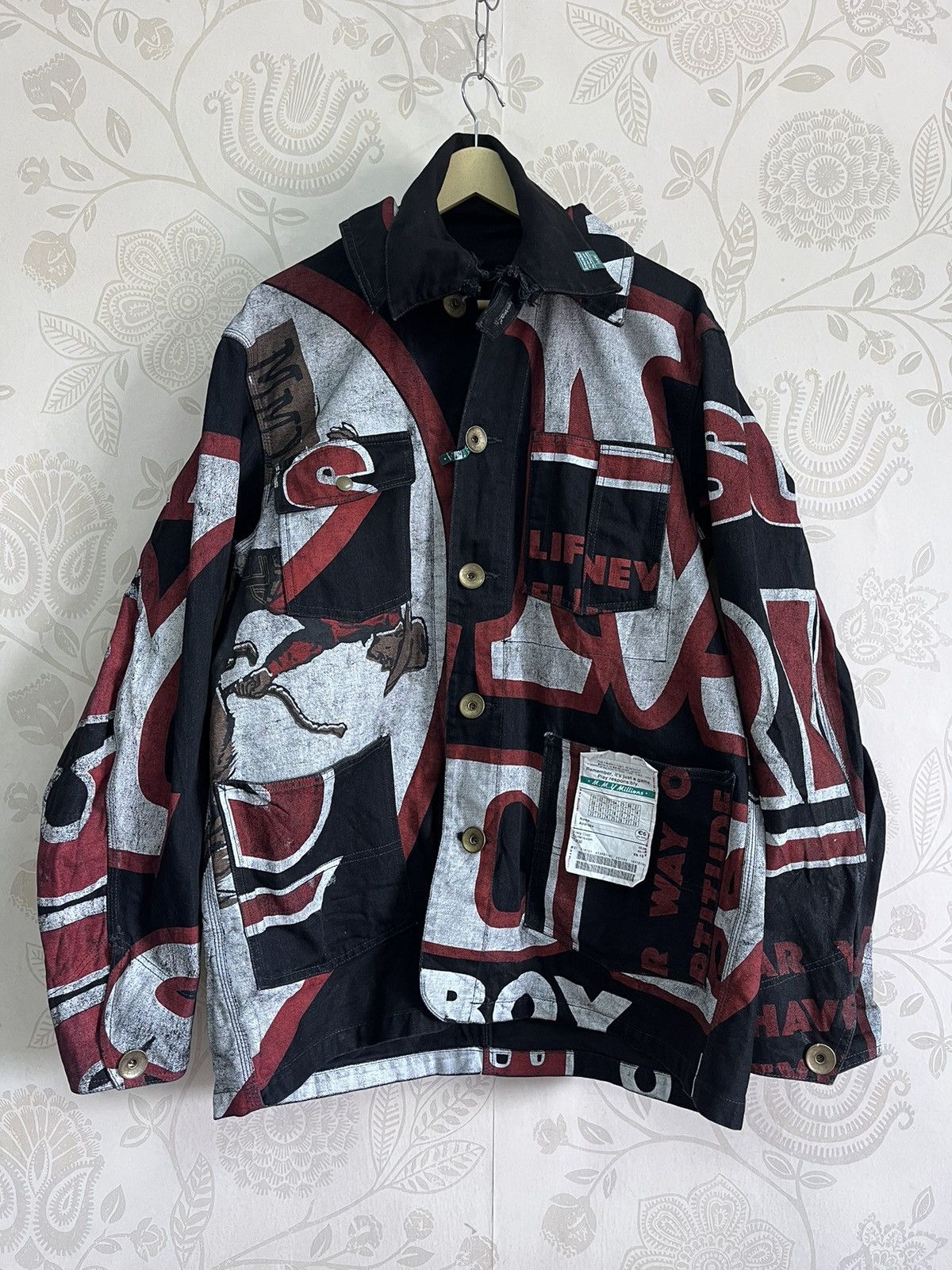Maison MIHARA YASUHIRO × Maison Margiela MAISON MIHARAYASUHIRO MILLIONS FW19 RUNWAY PRINTED JACKET Size US XL / EU 56 / 4 - 24 Thumbnail