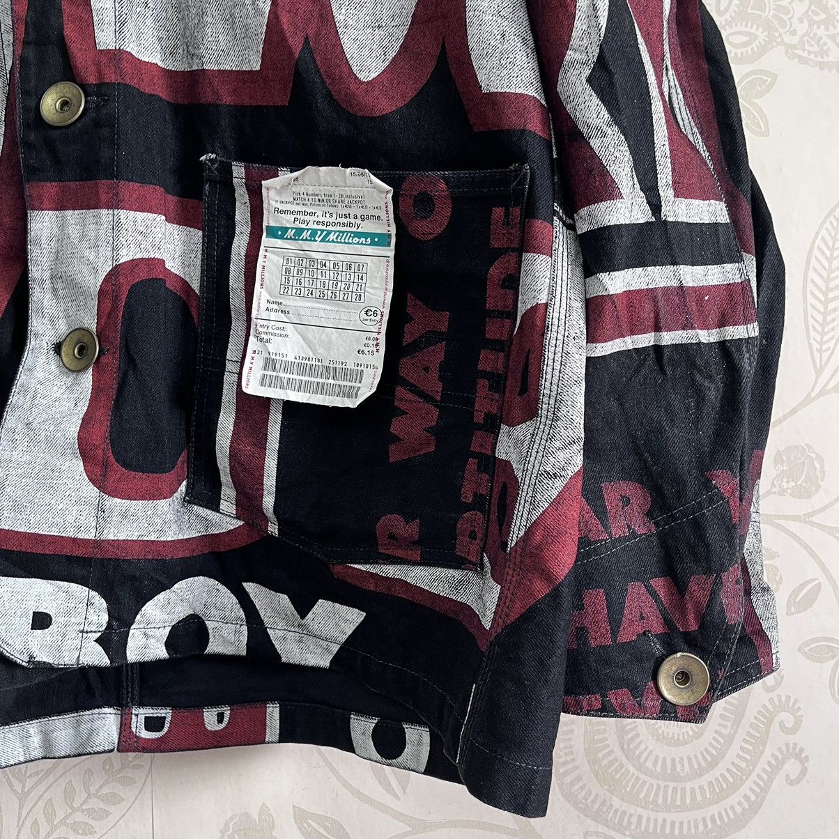 Maison MIHARA YASUHIRO × Maison Margiela MAISON MIHARAYASUHIRO MILLIONS FW19 RUNWAY PRINTED JACKET Size US XL / EU 56 / 4 - 7 Thumbnail