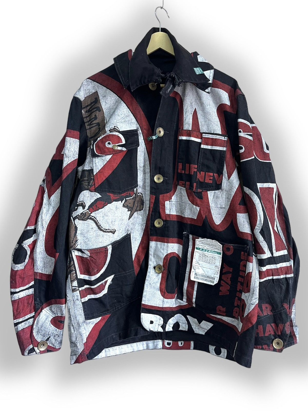 Maison MIHARA YASUHIRO × Maison Margiela MAISON MIHARAYASUHIRO MILLIONS FW19 RUNWAY PRINTED JACKET Size US XL / EU 56 / 4 - 2 Thumbnail