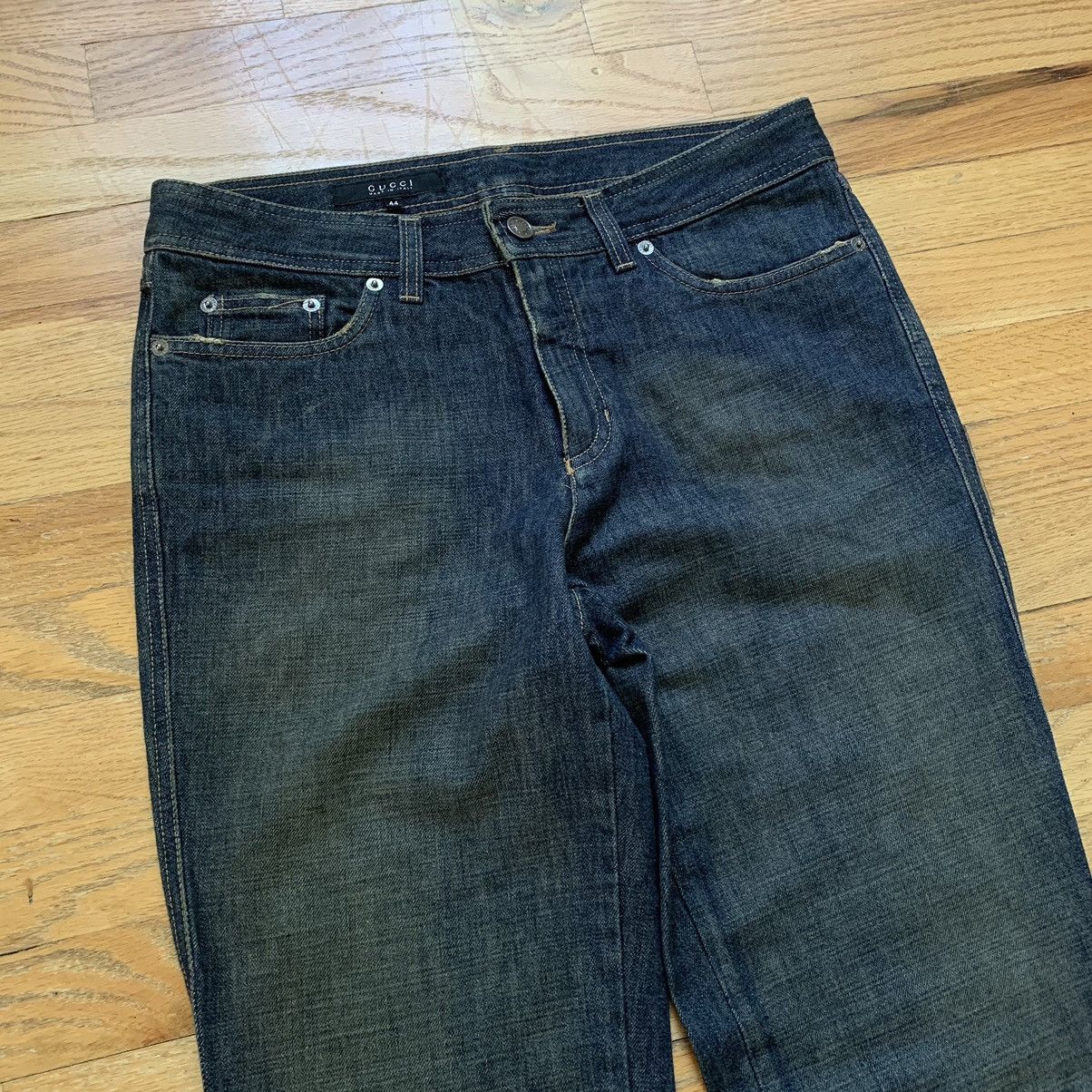 Gucci × Tom Ford FW2001 G-Logo Dirt Wash Campaign Jeans Size 30" / US 8 / IT 44 - 3 Thumbnail