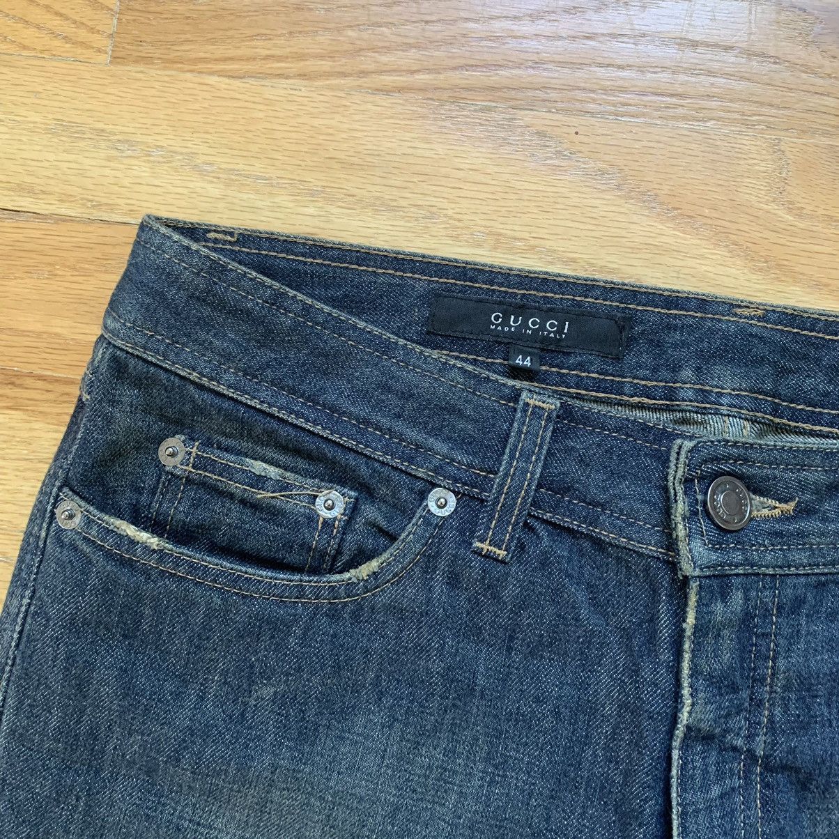Gucci × Tom Ford FW2001 G-Logo Dirt Wash Campaign Jeans Size 30" / US 8 / IT 44 - 4 Thumbnail