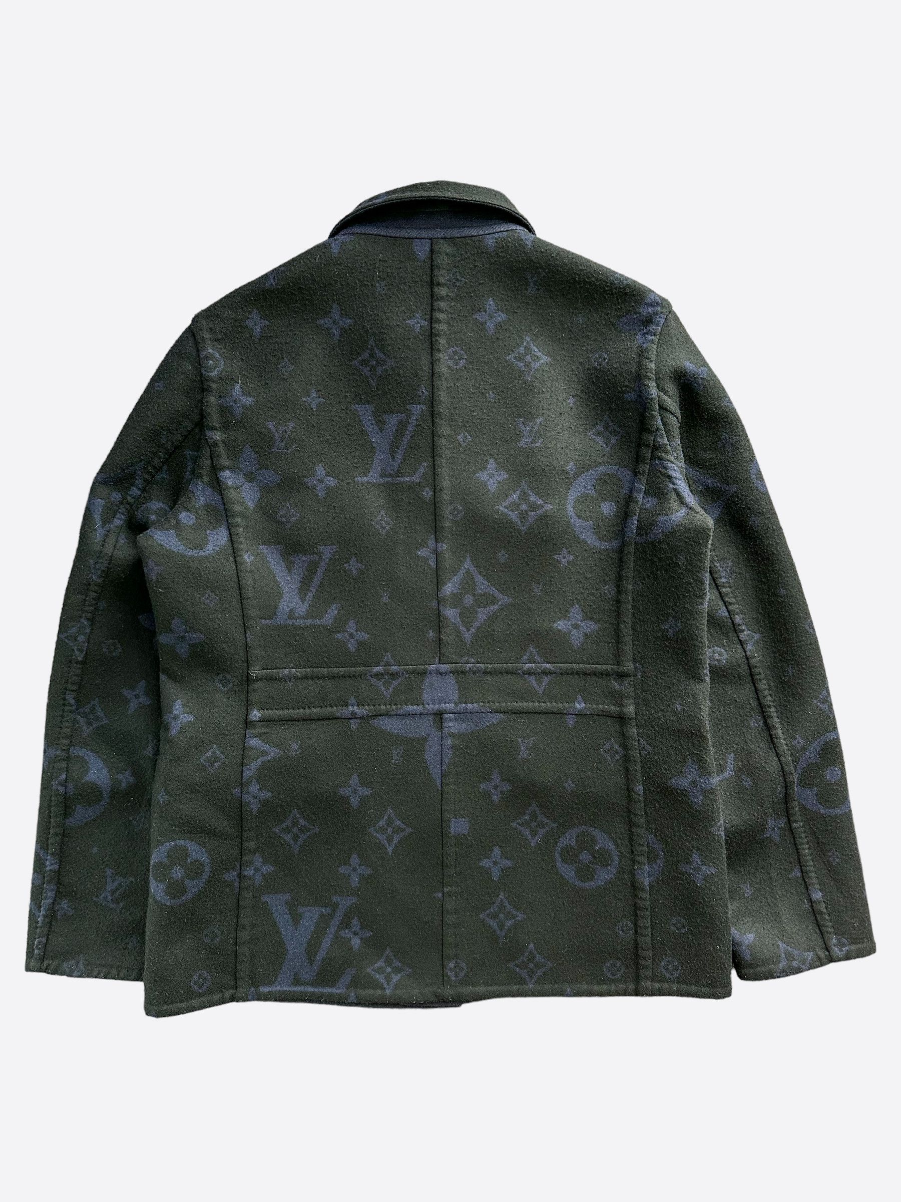 Louis Vuitton Louis Vuitton Black & Purple Monogram Reversible Coat Size US M / EU 48-50 / 2 - 2 Thumbnail