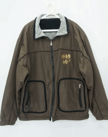 Cartoon Network Vintage CLUB WOLVES Cartoon Bear Reversible Jacket Size US XL / EU 56 / 4 - 3 Thumbnail