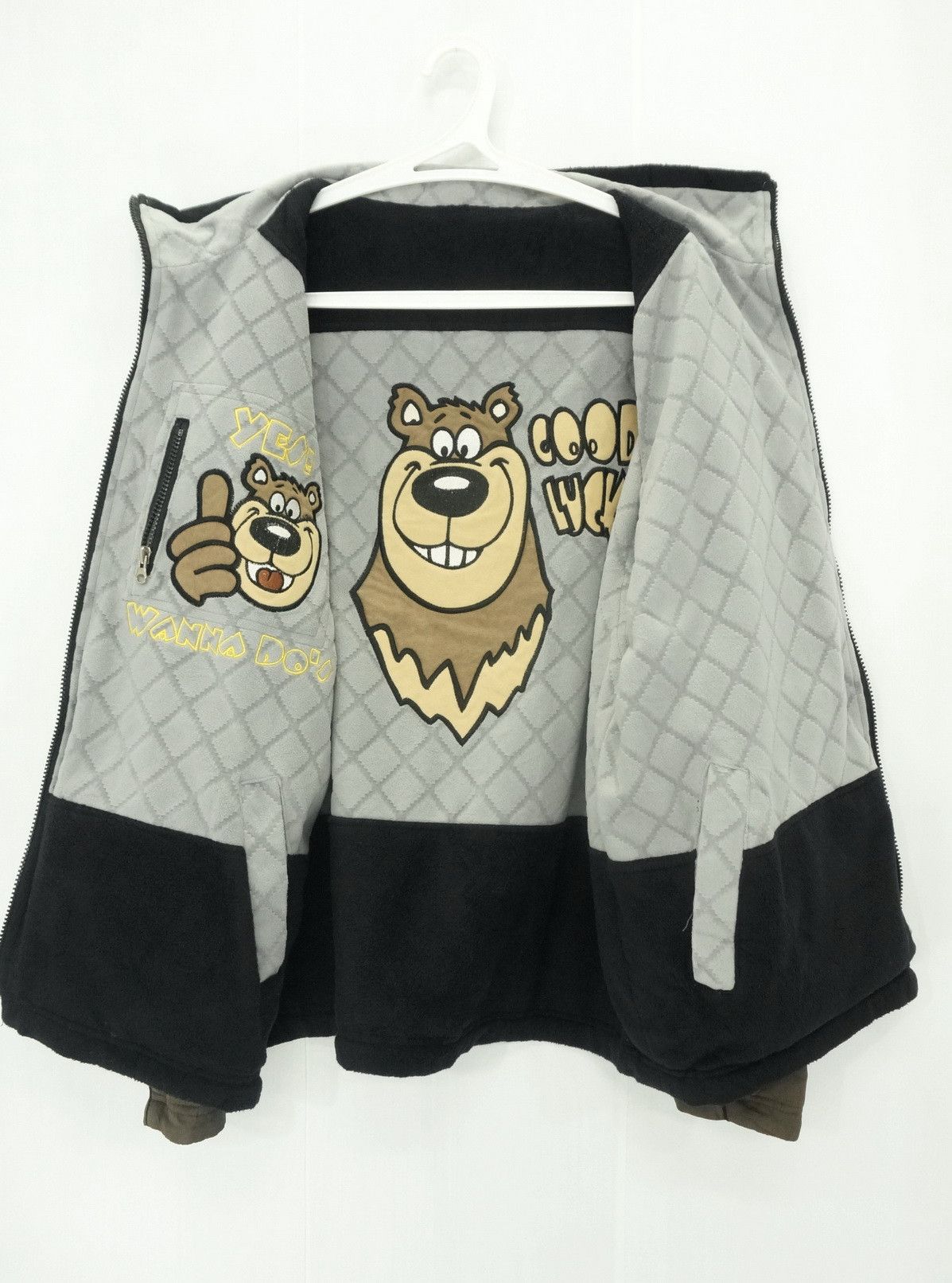 Cartoon Network Vintage CLUB WOLVES Cartoon Bear Reversible Jacket Size US XL / EU 56 / 4 - 6 Thumbnail