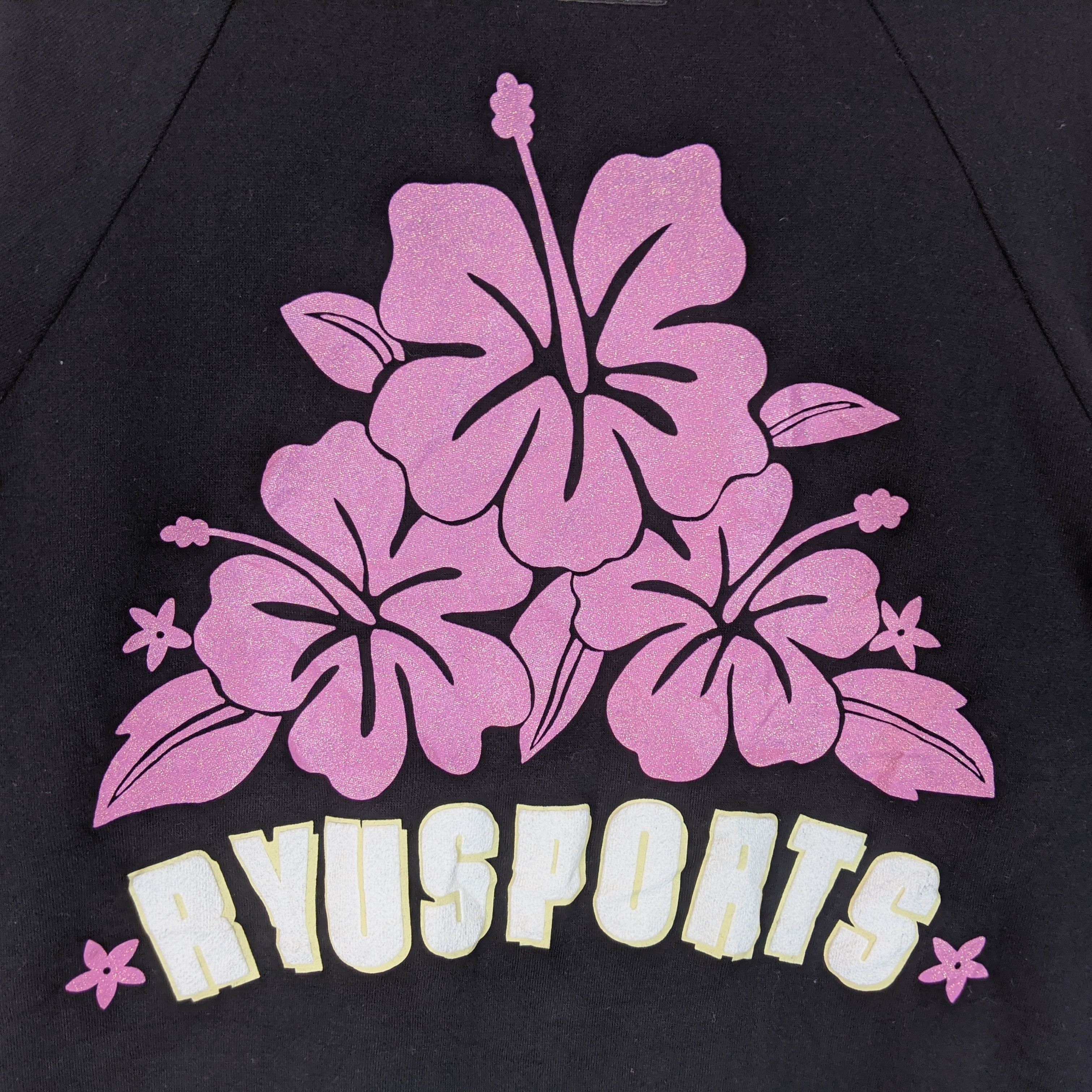 Japanese Brand RYU SPORTS Flower Big Logo Oversize Jumper Sweatshirt Size US M / EU 48-50 / 2 - 10 Thumbnail