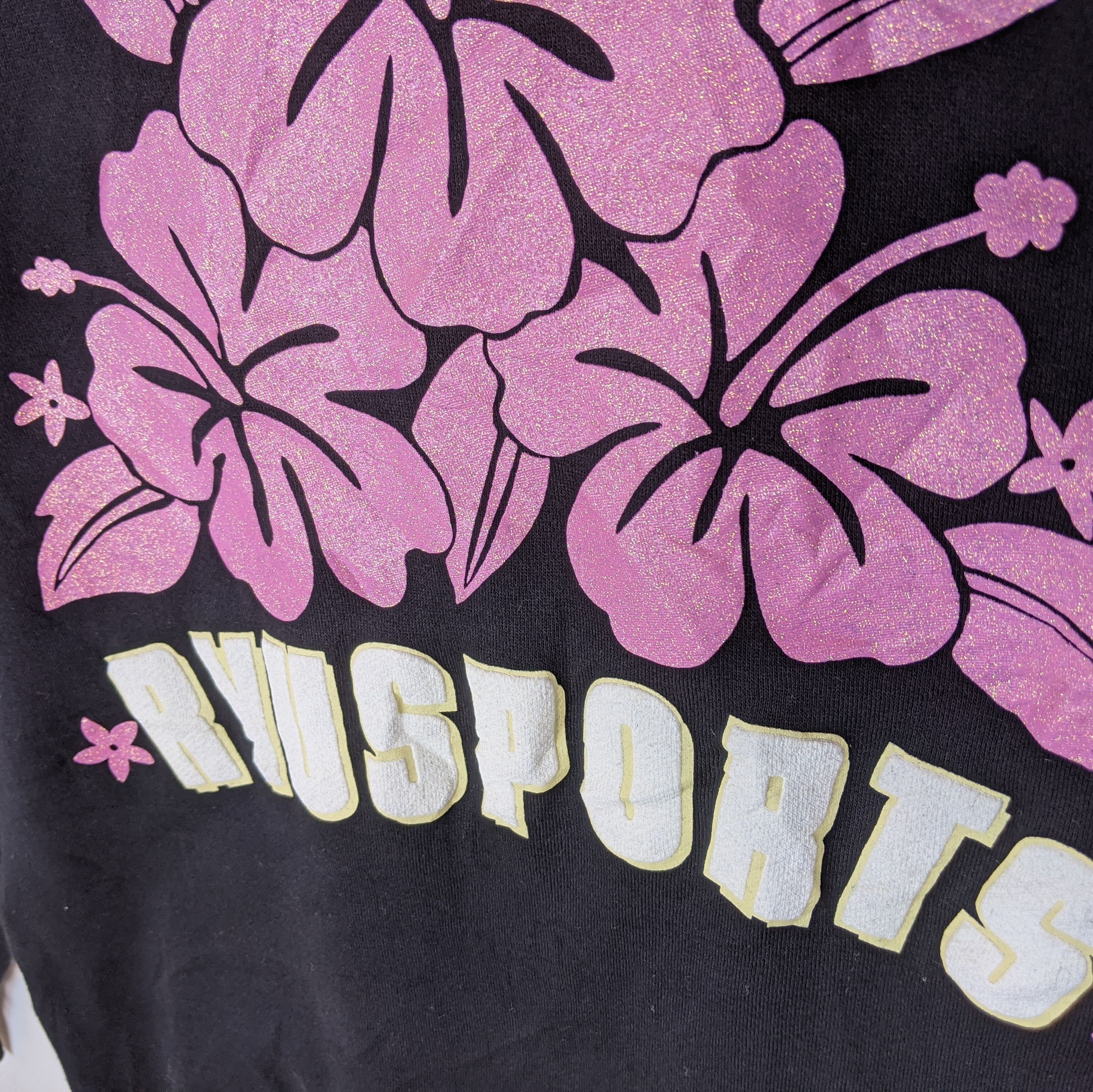 Japanese Brand RYU SPORTS Flower Big Logo Oversize Jumper Sweatshirt Size US M / EU 48-50 / 2 - 9 Thumbnail