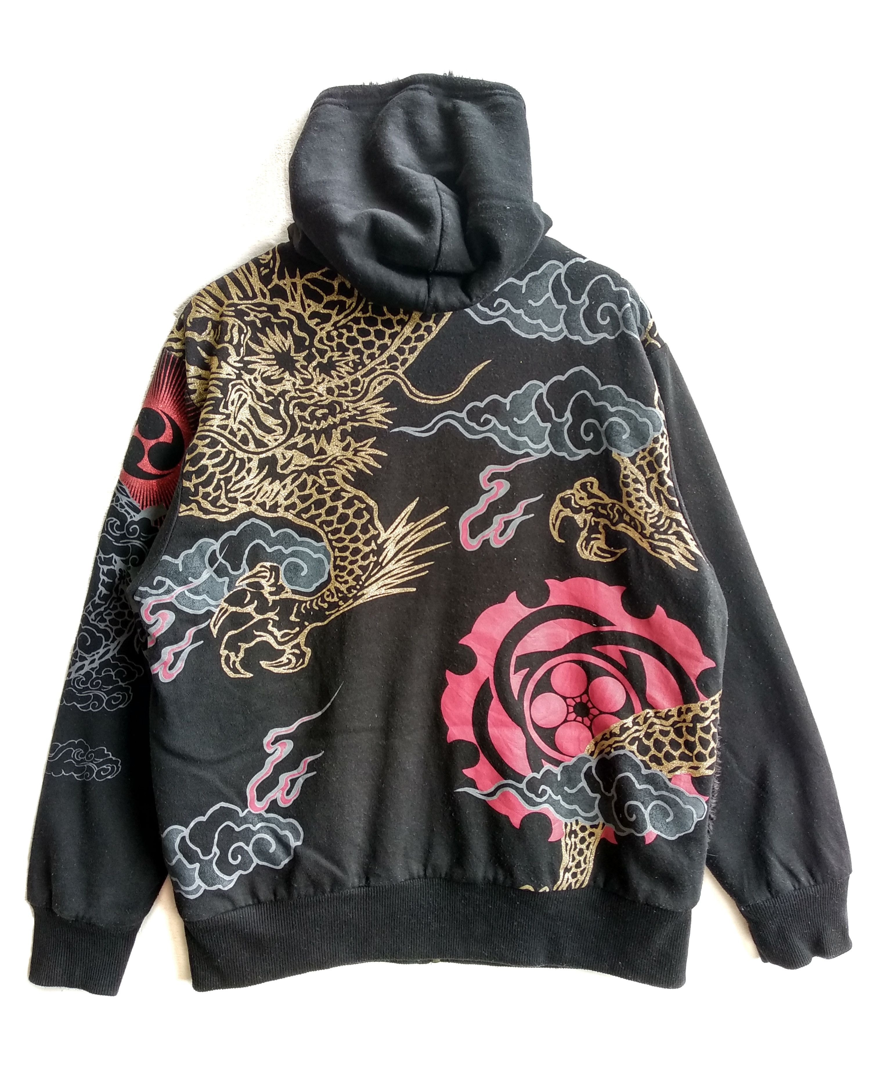 Japanese Brand Vintage 90's All Print Sukajan Sweater Hoodie Size US XL / EU 56 / 4 - 3 Thumbnail