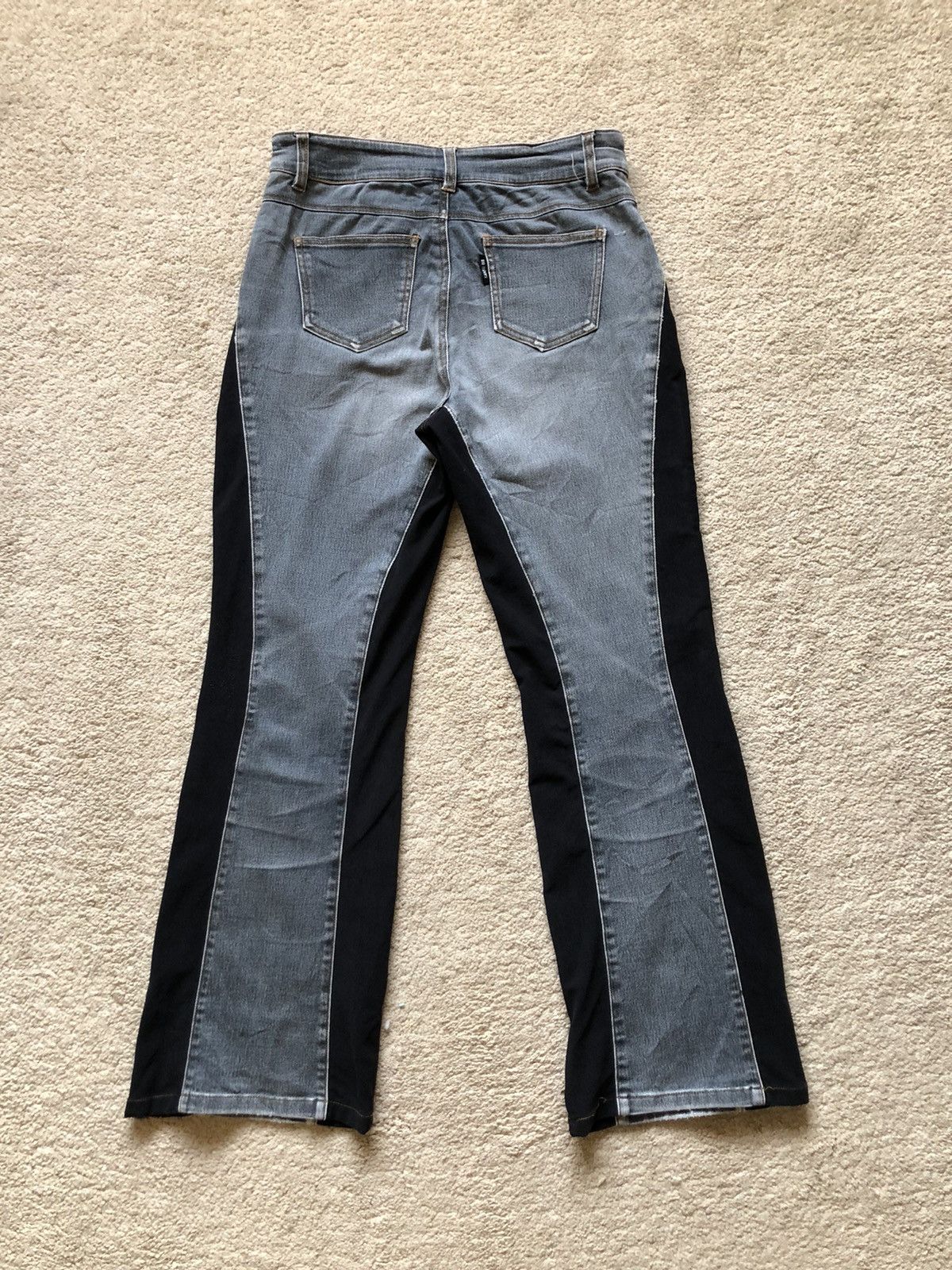 Kansai Yamamoto 1990s Kansai Yamamoto Hybrid Flare Jeans Size US 29 - 7 Thumbnail