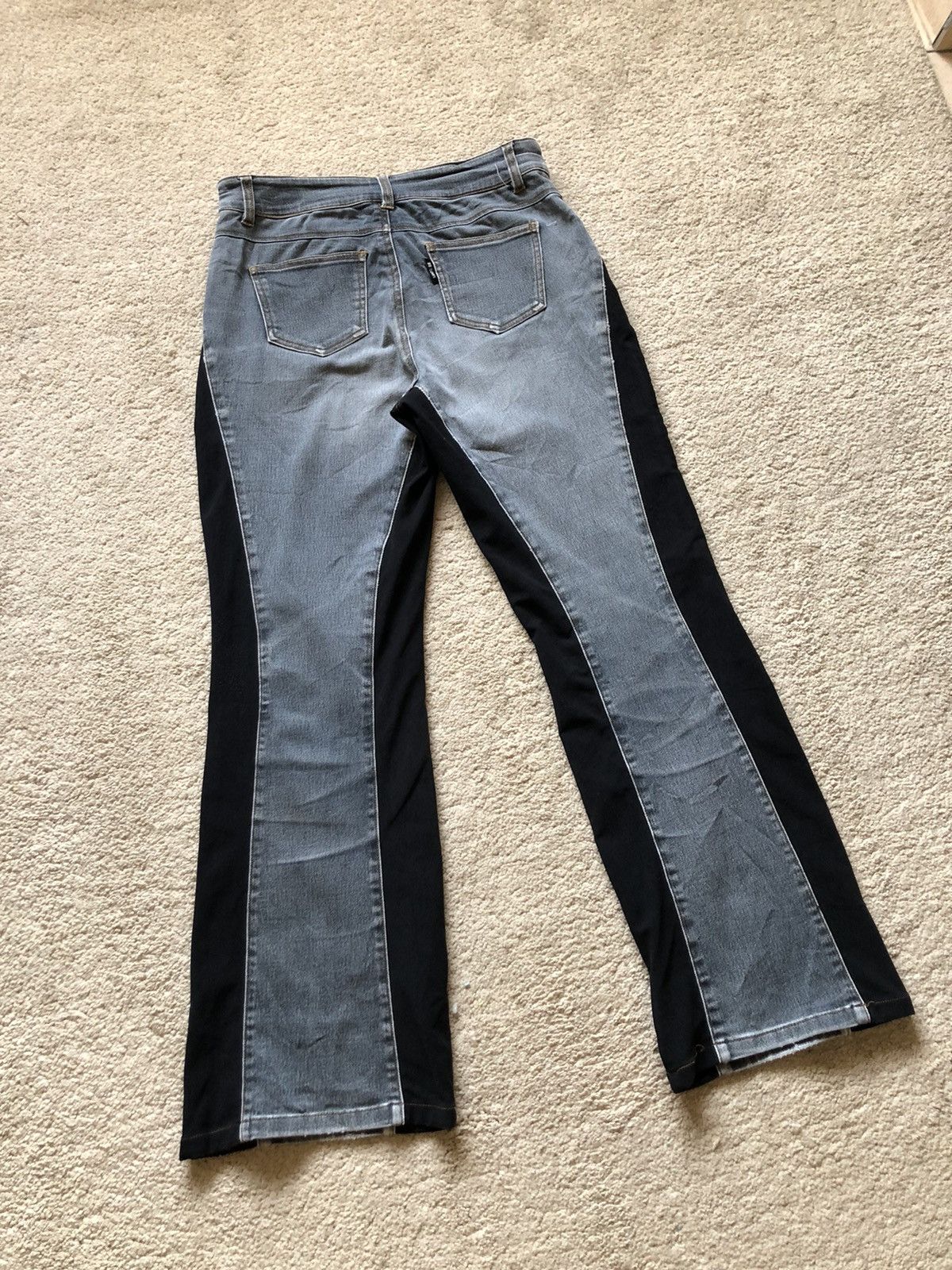 Kansai Yamamoto 1990s Kansai Yamamoto Hybrid Flare Jeans Size US 29 - 9 Thumbnail