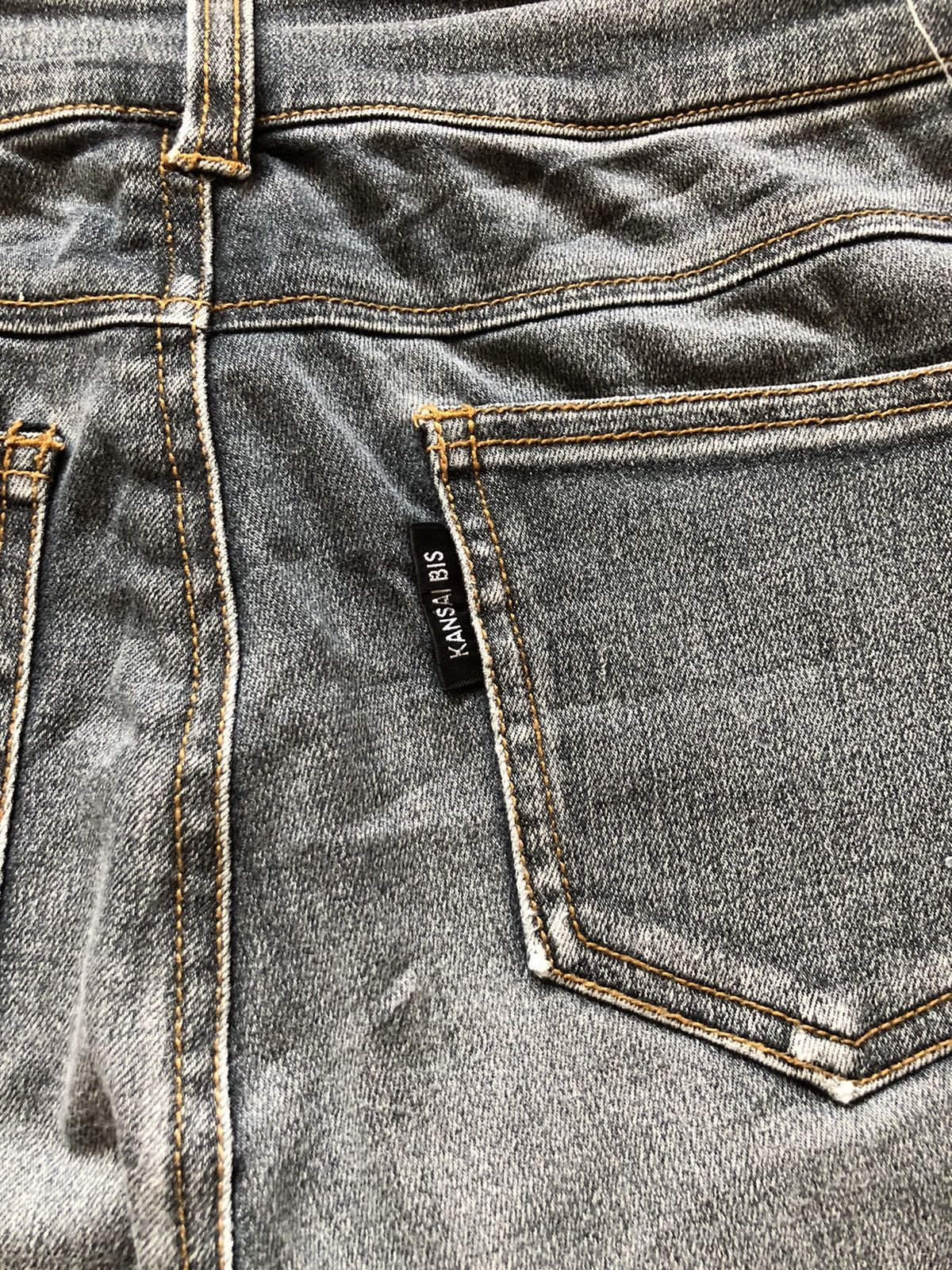 Kansai Yamamoto 1990s Kansai Yamamoto Hybrid Flare Jeans Size US 29 - 11 Thumbnail