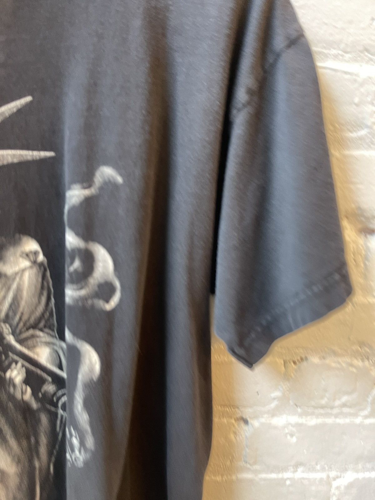 Vintage Vintage NYC GANGSTA STATUE LIBERTY SHOTGUN Shirt! Size US L / EU 52-54 / 3 - 5 Thumbnail