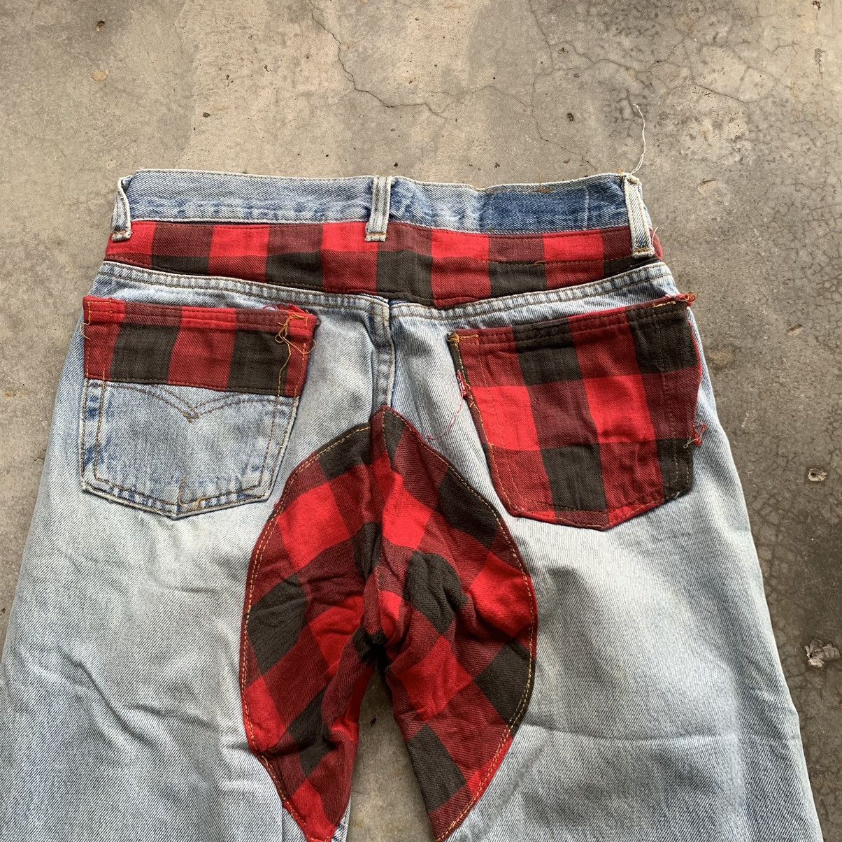 Levi's × Levi's Vintage Clothing Vintage 90s Levis 501 Distressed Patchwork Denim Pant Size US 28 / EU 44 - 2 Thumbnail