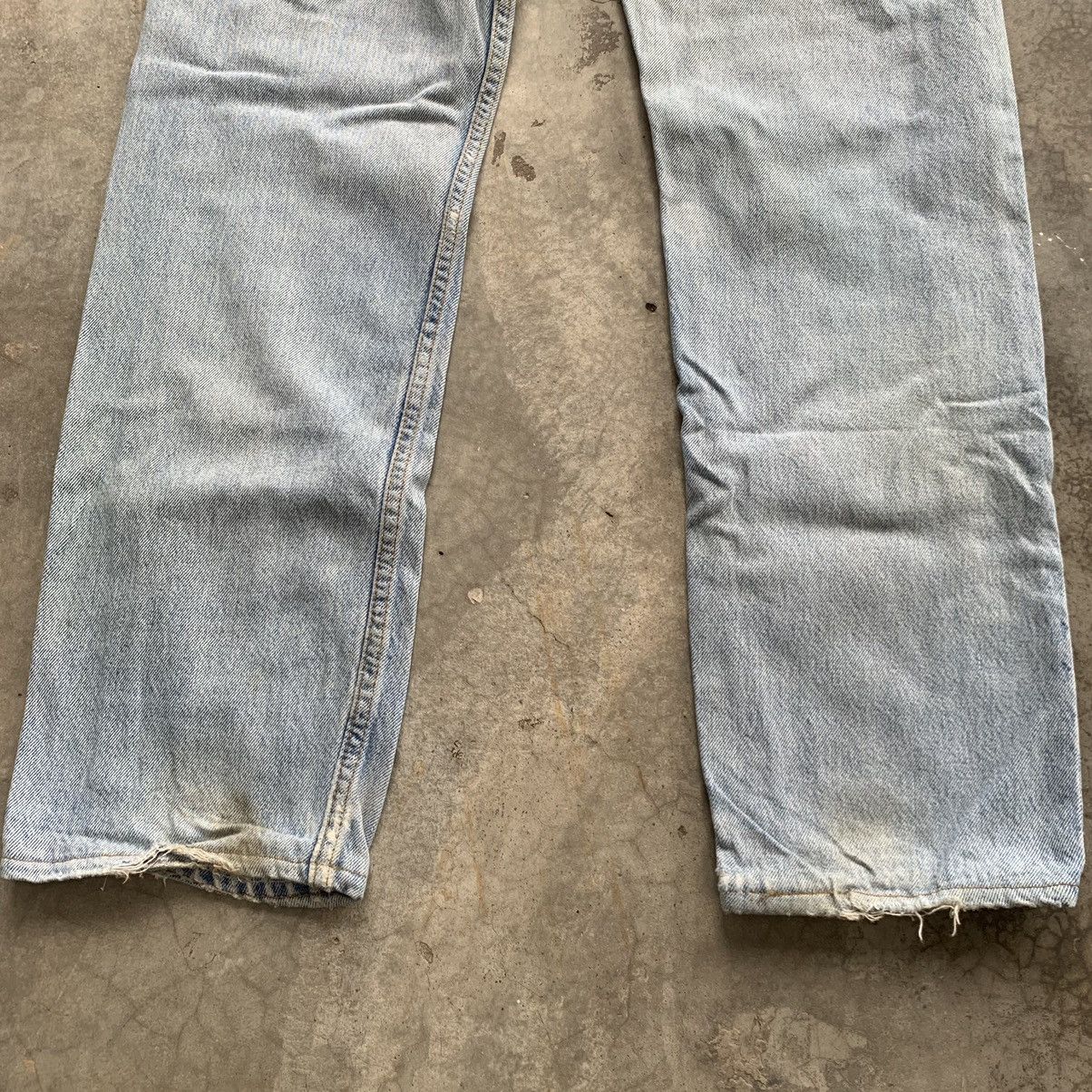 Levi's × Levi's Vintage Clothing Vintage 90s Levis 501 Distressed Patchwork Denim Pant Size US 28 / EU 44 - 4 Thumbnail