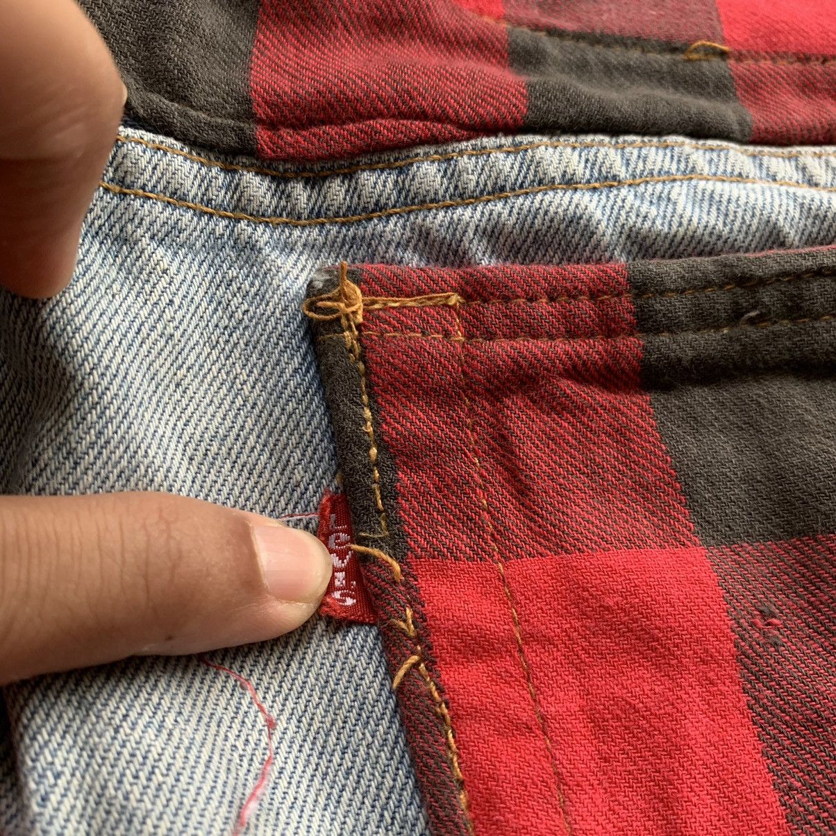 Levi's × Levi's Vintage Clothing Vintage 90s Levis 501 Distressed Patchwork Denim Pant Size US 28 / EU 44 - 5 Thumbnail
