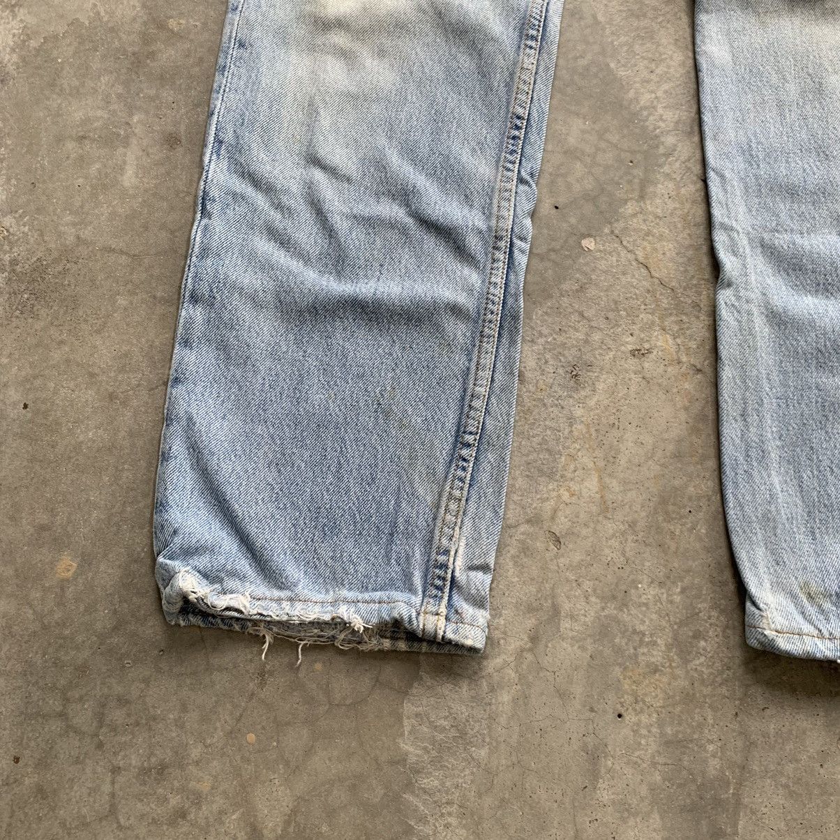 Levi's × Levi's Vintage Clothing Vintage 90s Levis 501 Distressed Patchwork Denim Pant Size US 28 / EU 44 - 6 Thumbnail