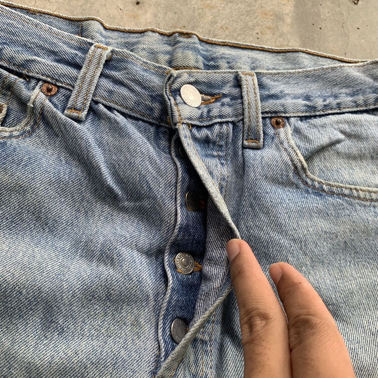 Levi's × Levi's Vintage Clothing Vintage 90s Levis 501 Distressed Patchwork Denim Pant Size US 28 / EU 44 - 7 Thumbnail