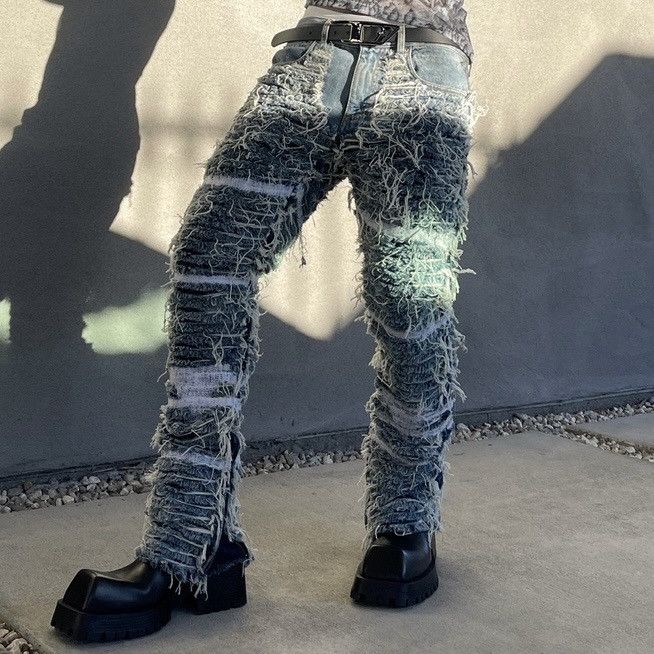 1017 ALYX 9SM 1017 ALYX PSM DISTRESSED JEANS DENIM FW20 Size US 30 / EU 46 - 7 Thumbnail
