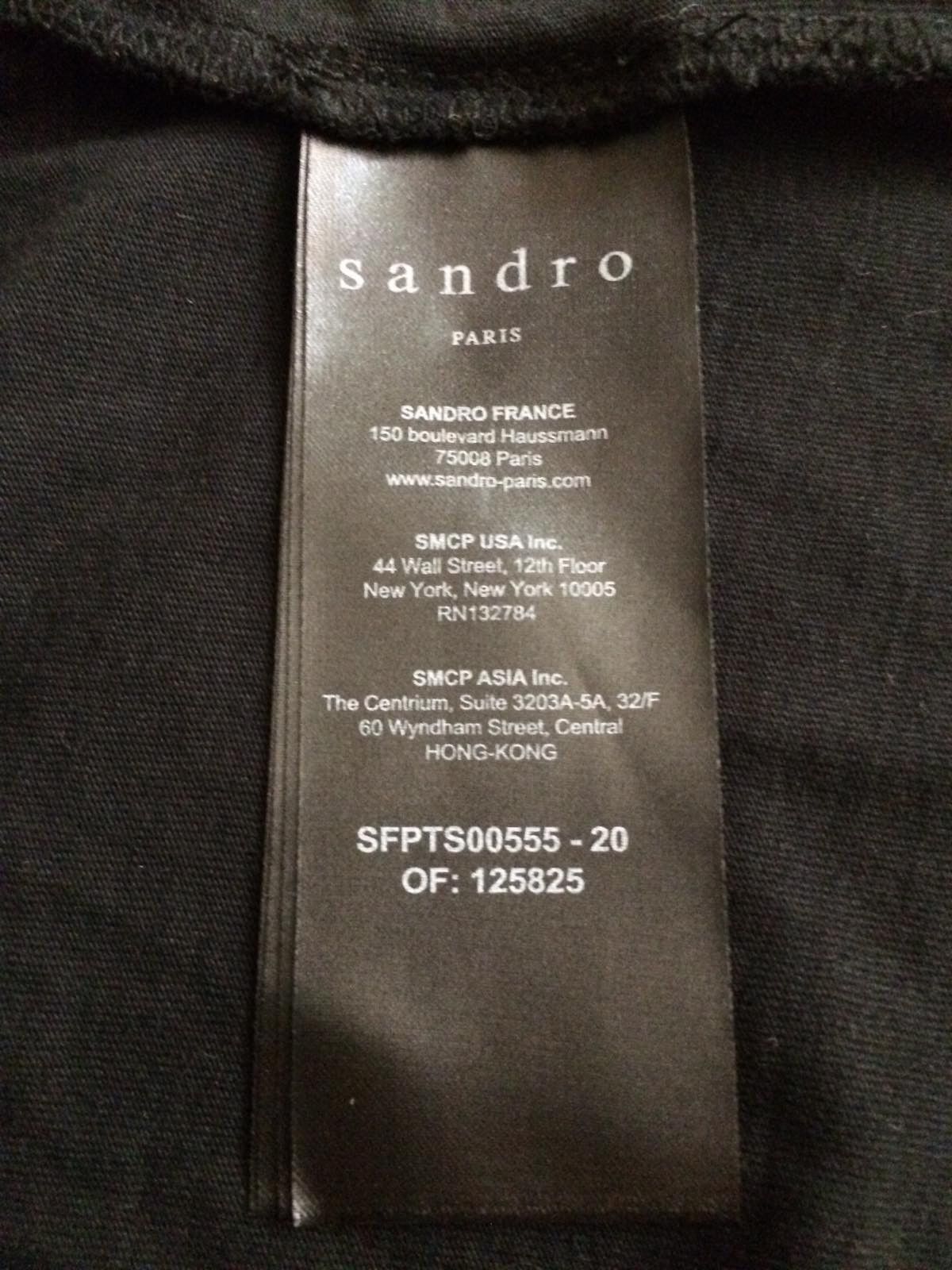 Sandro Sandro Paris Black T-Shirt Size US M / EU 48-50 / 2 - 5 Thumbnail