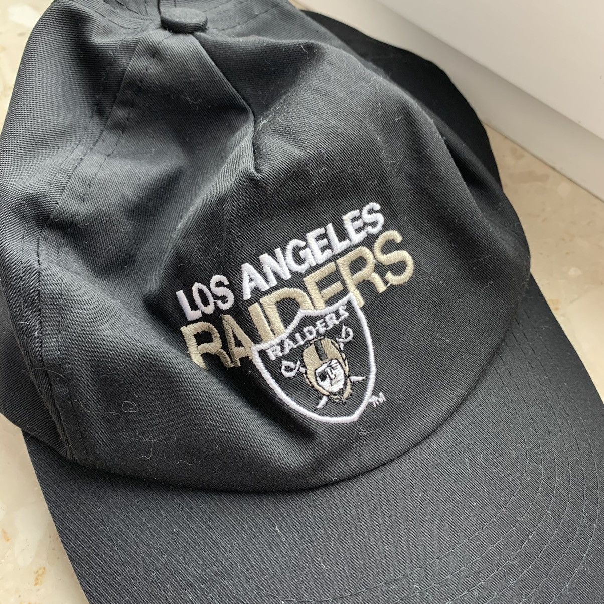NFL Vintage Los Angeles Raiders Nylon Cap Size ONE SIZE - 3 Thumbnail