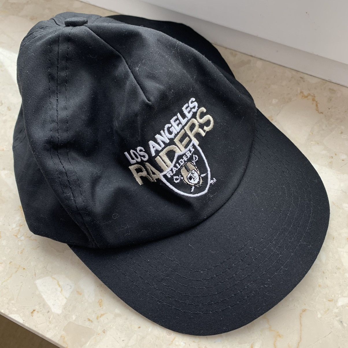 NFL Vintage Los Angeles Raiders Nylon Cap Size ONE SIZE - 2 Thumbnail