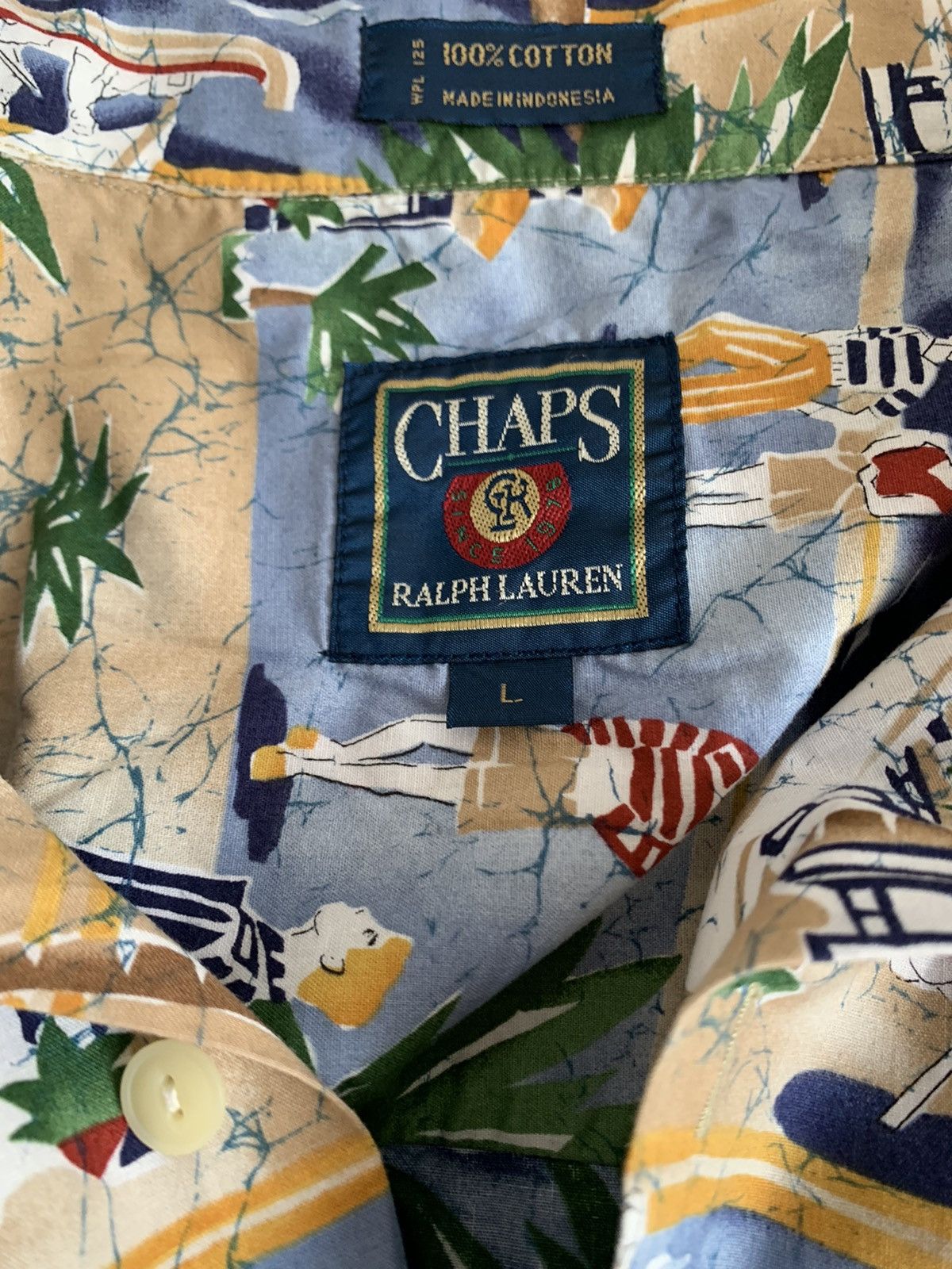 Polo Ralph Lauren 🌸Vintage Polo Ralph Lauren Hawaiian Shirt Size US L / EU 52-54 / 3 - 7 Thumbnail
