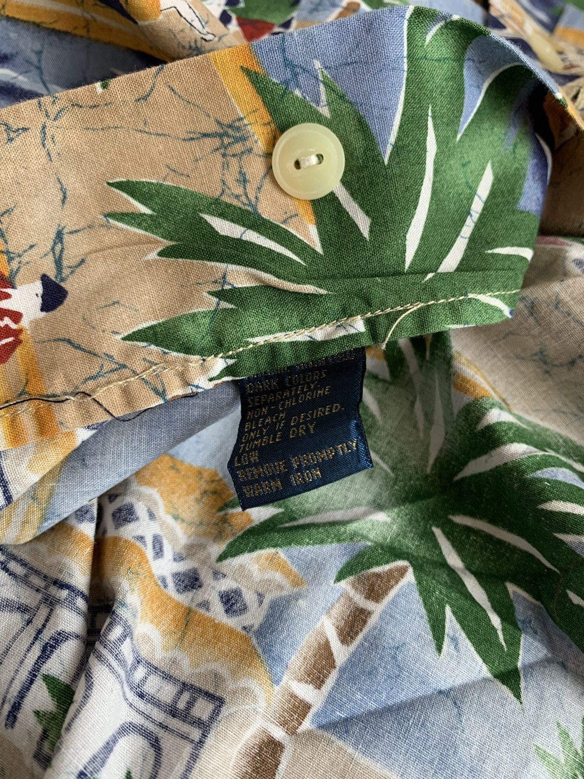 Polo Ralph Lauren 🌸Vintage Polo Ralph Lauren Hawaiian Shirt Size US L / EU 52-54 / 3 - 8 Thumbnail