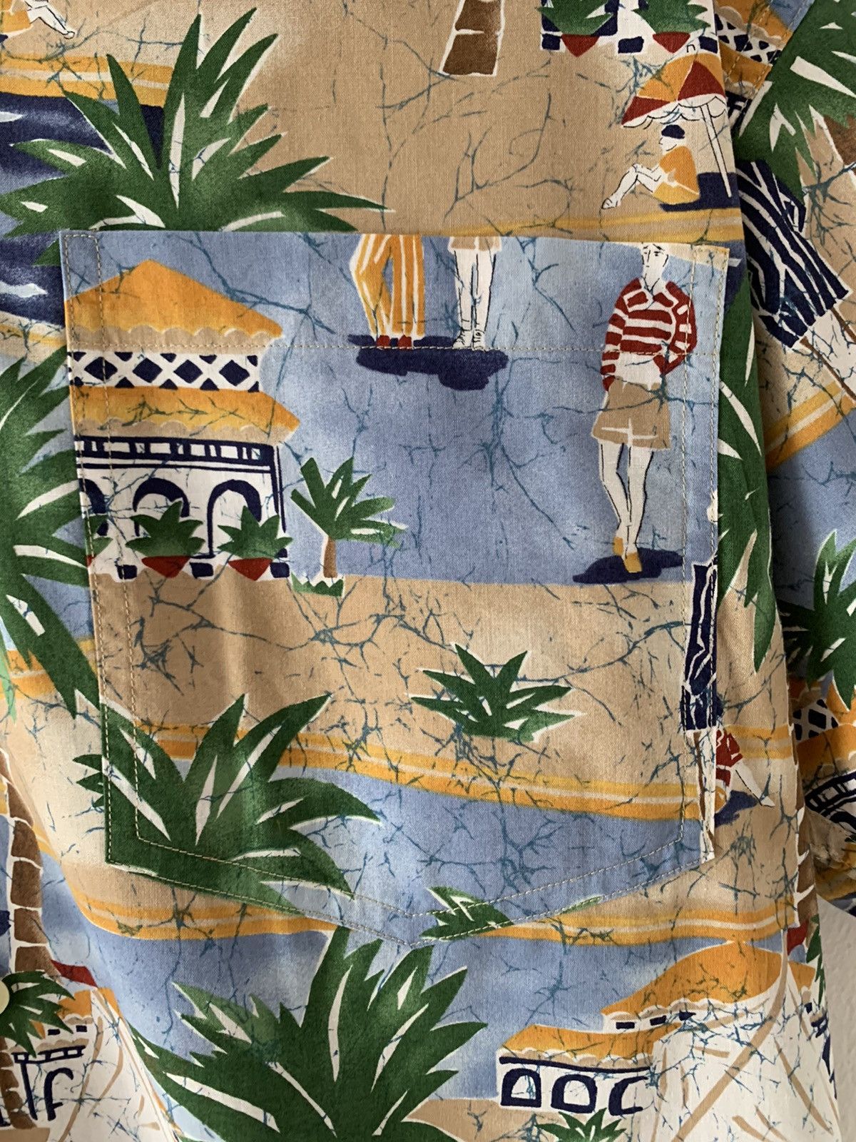 Polo Ralph Lauren 🌸Vintage Polo Ralph Lauren Hawaiian Shirt Size US L / EU 52-54 / 3 - 4 Thumbnail