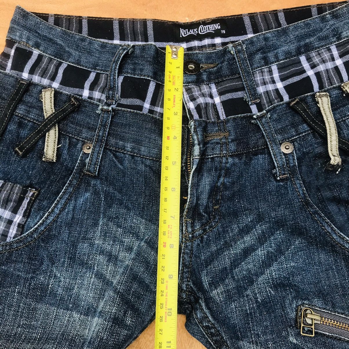 Japanese Brand Nylaus Thunderstorm flash mark zipper double waist Size US 29 - 14 Thumbnail