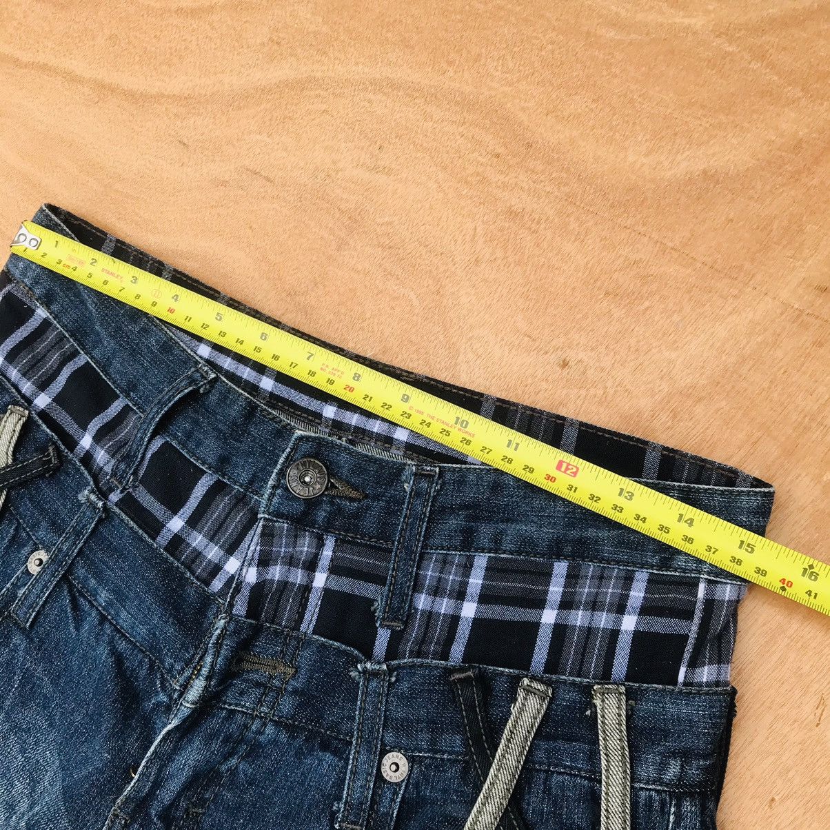 Japanese Brand Nylaus Thunderstorm flash mark zipper double waist Size US 29 - 13 Thumbnail