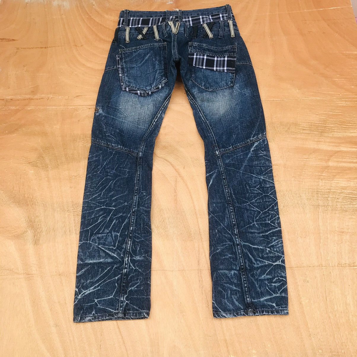 Japanese Brand Nylaus Thunderstorm flash mark zipper double waist Size US 29 - 8 Thumbnail