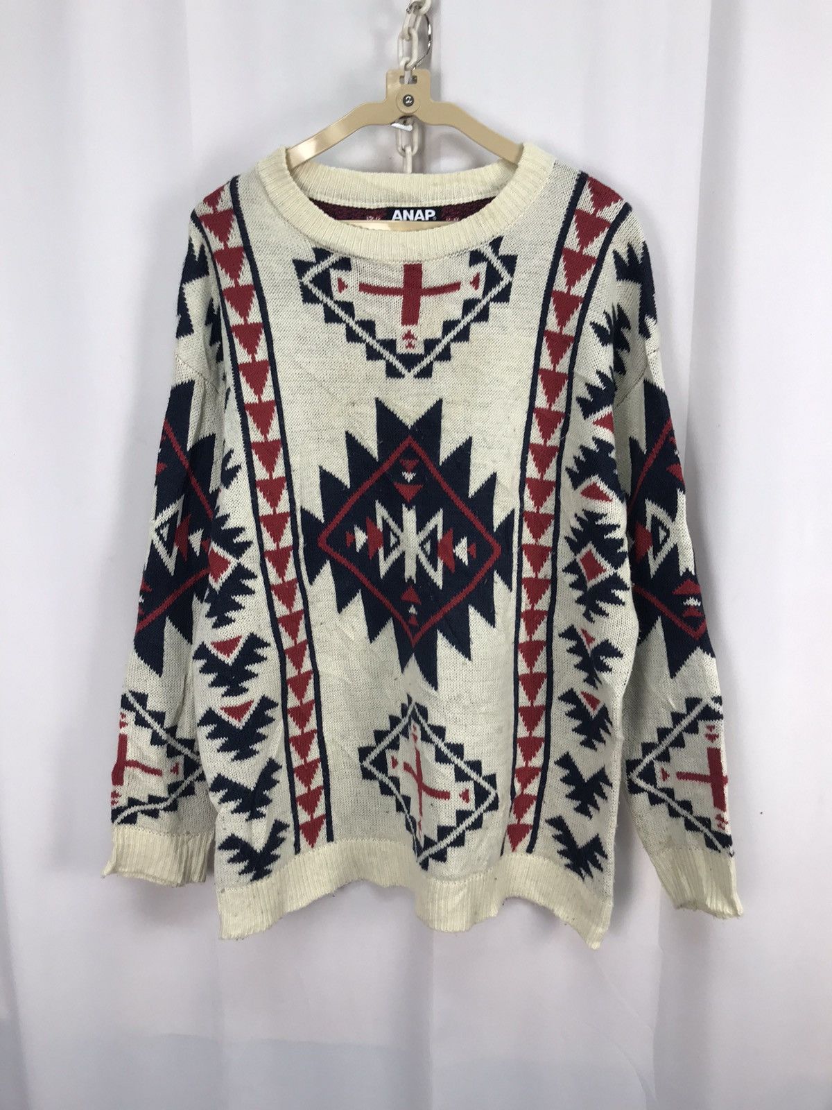 Japanese Brand Anap knit sweatshirt navajo printed Size M / US 6-8 / IT 42-44 - 6 Thumbnail