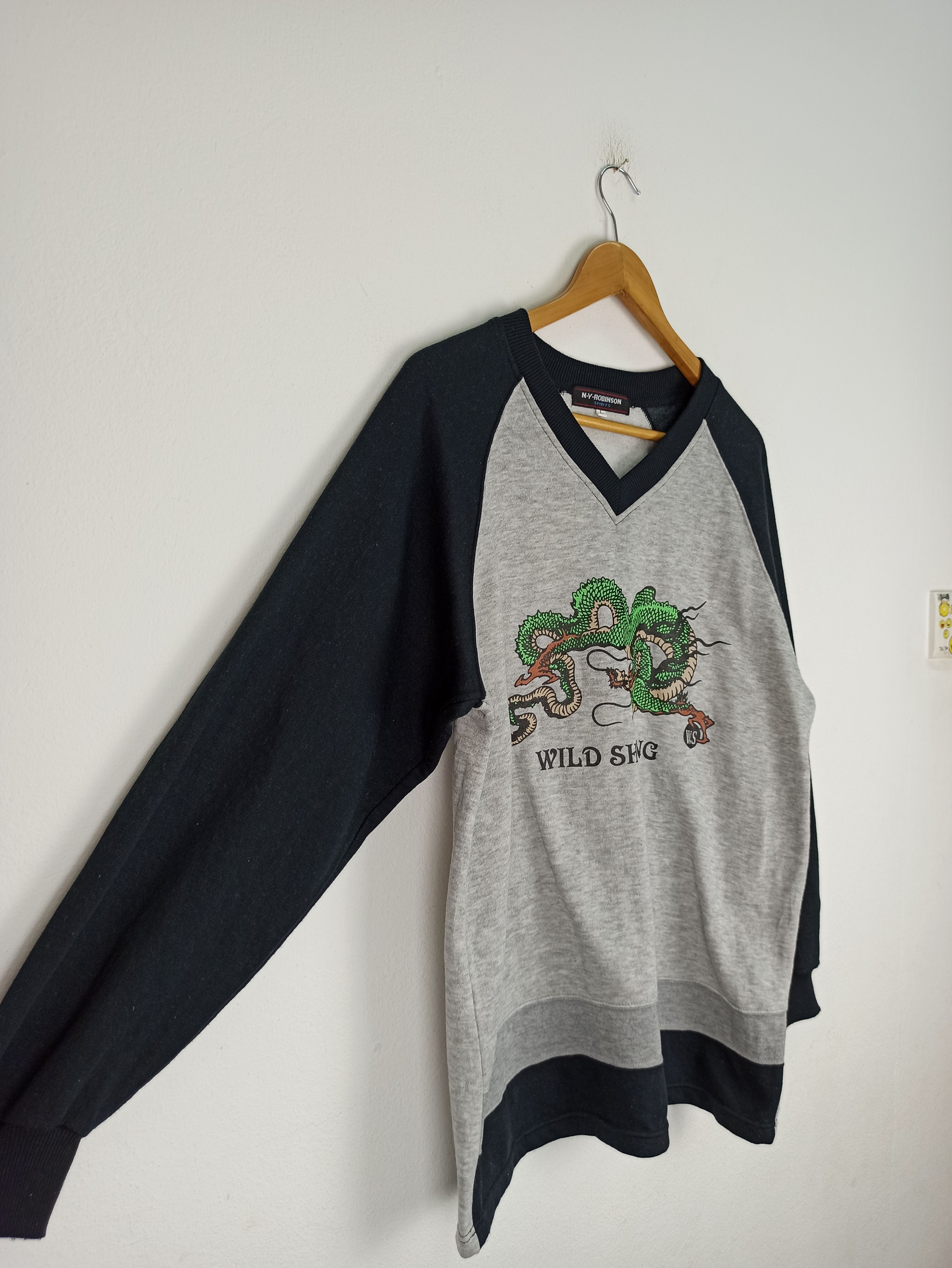 Japanese Brand Vintage Dragon Wild Shooting Sweatshirts Jumper (c46) Size US L / EU 52-54 / 3 - 4 Thumbnail