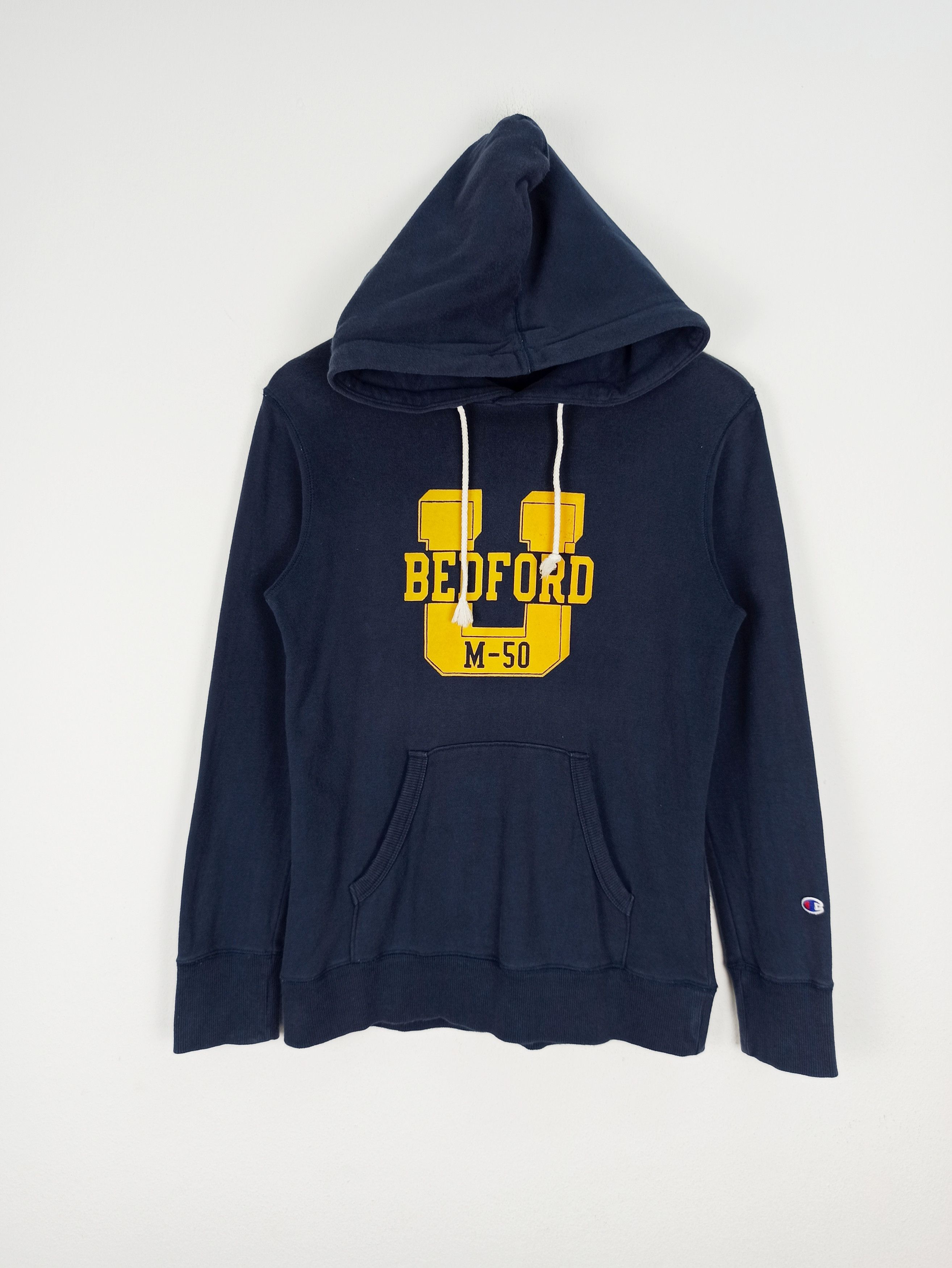 Champion Vintage Champion Hoodie Bedford M-50 Big Logo Spells out Size US S / EU 44-46 / 1 - 1 Thumbnail