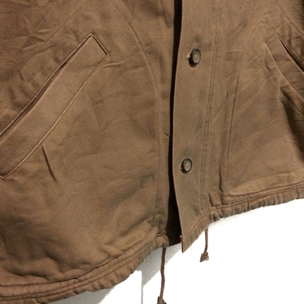 Vintage 70's Chore Work Wear Canvas Fall Winter Out of Curiosity Size US L / EU 52-54 / 3 - 2 Thumbnail