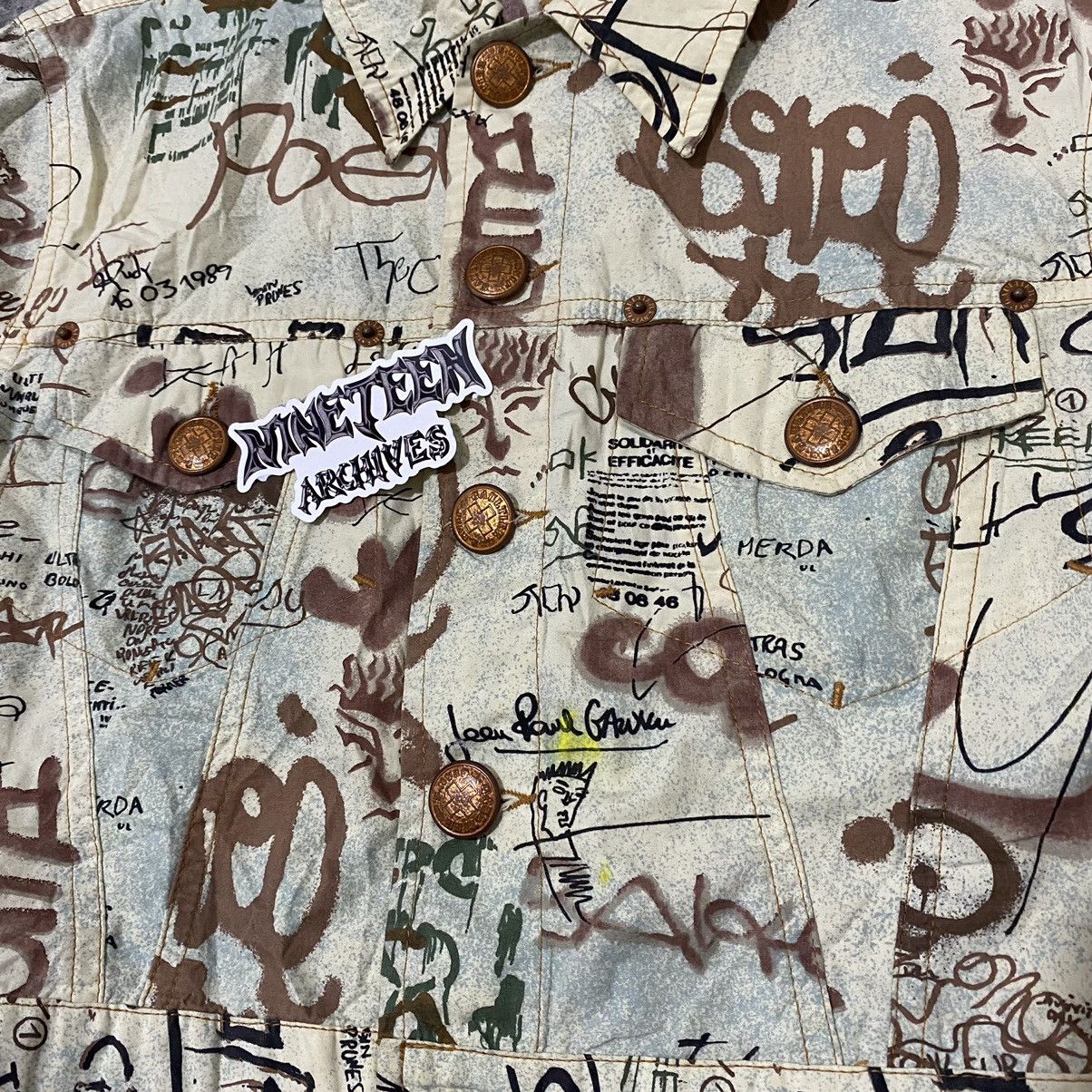 Jean Paul Gaultier Jean Paul Gaultier SS1994 Graffiti cropped jacket Size US XS / EU 42 / 0 - 6 Thumbnail