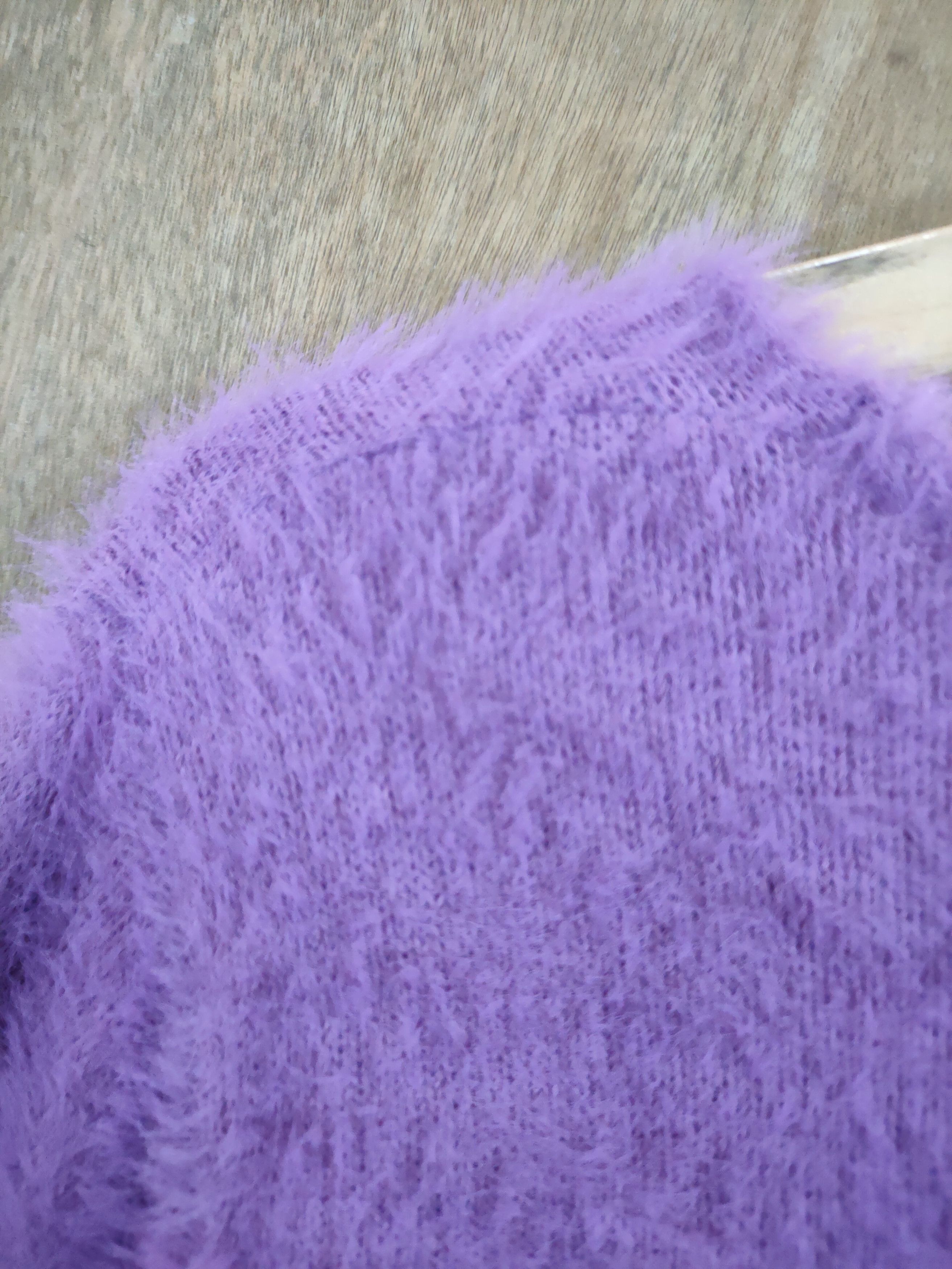 Vintage D GRL mohair fur shag shaggy knitwear purple #46-987 Size S / US 4 / IT 40 - 11 Thumbnail