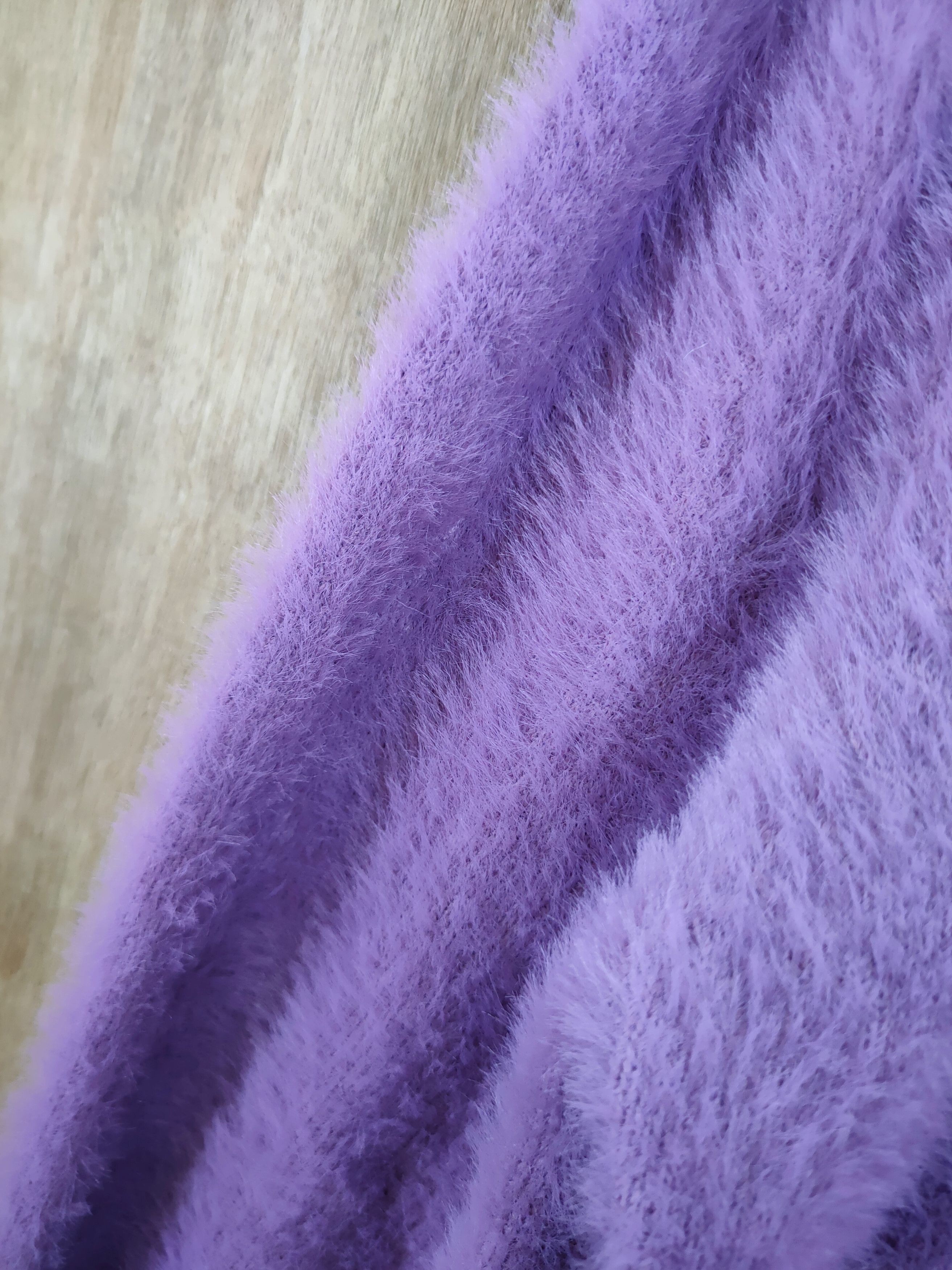 Vintage D GRL mohair fur shag shaggy knitwear purple #46-987 Size S / US 4 / IT 40 - 13 Thumbnail