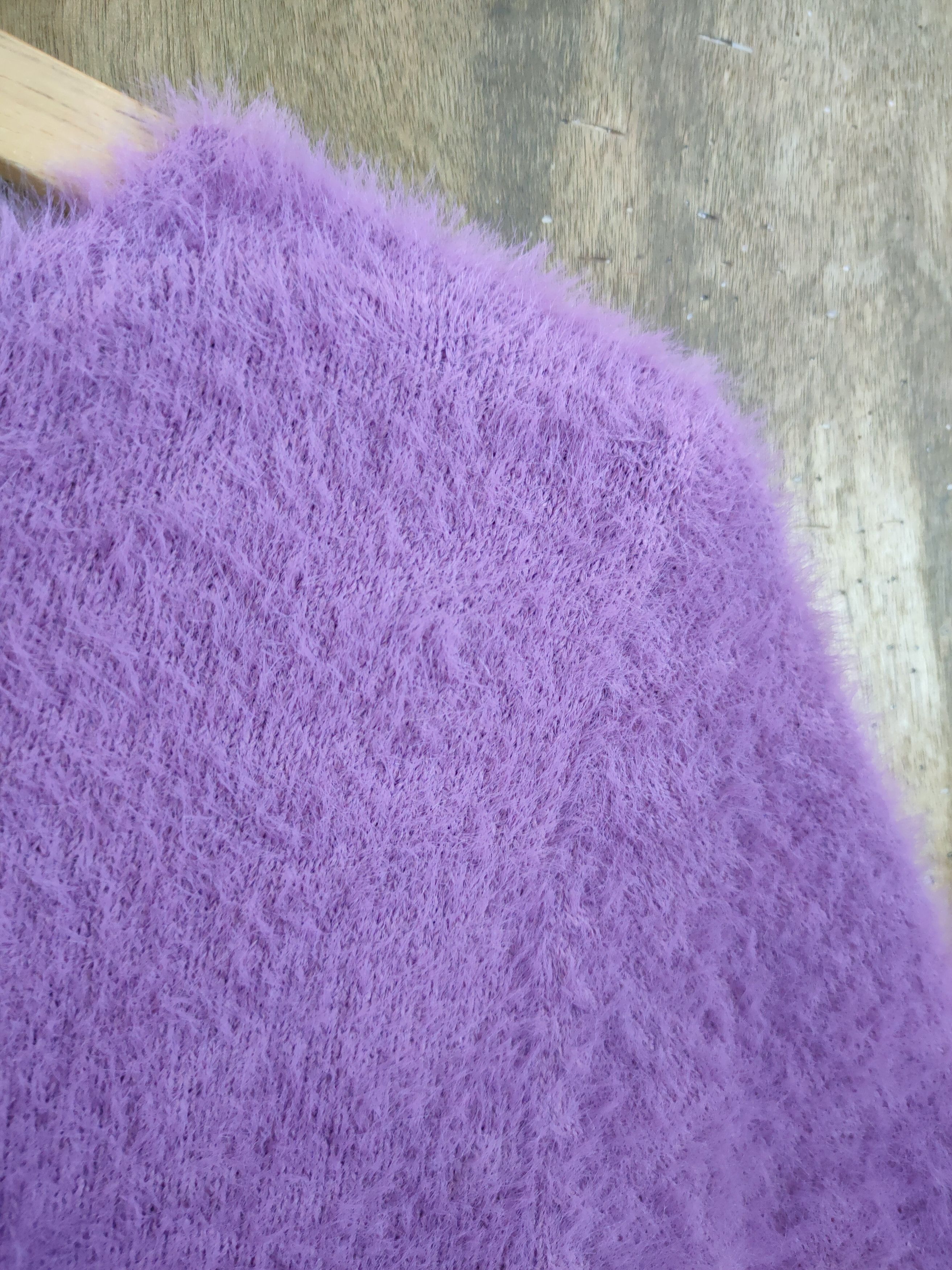 Vintage D GRL mohair fur shag shaggy knitwear purple #46-987 Size S / US 4 / IT 40 - 14 Thumbnail