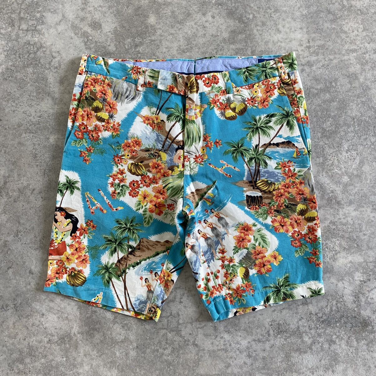 Polo Ralph Lauren × Ralph Lauren Polo Ralph Lauren Aloha Hawaiian Shorts Slim Fit Jorts Size US 33 - 2 Thumbnail